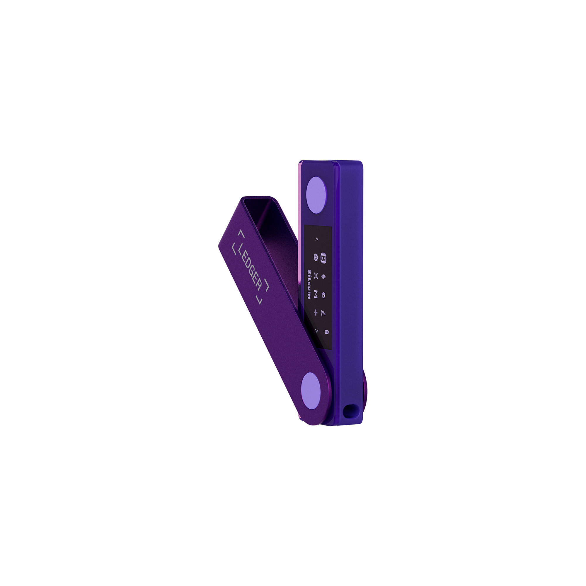 Ledger Nano X Krypto-Hardware-Geldbörse Purple Amethyst