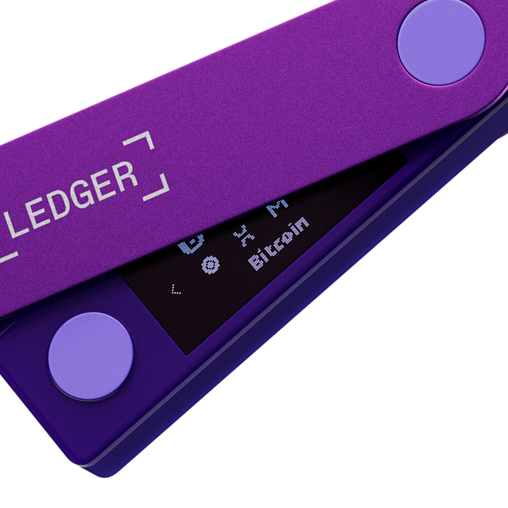 Ledger Nano X Krypto-Hardware-Geldbörse Purple Amethyst