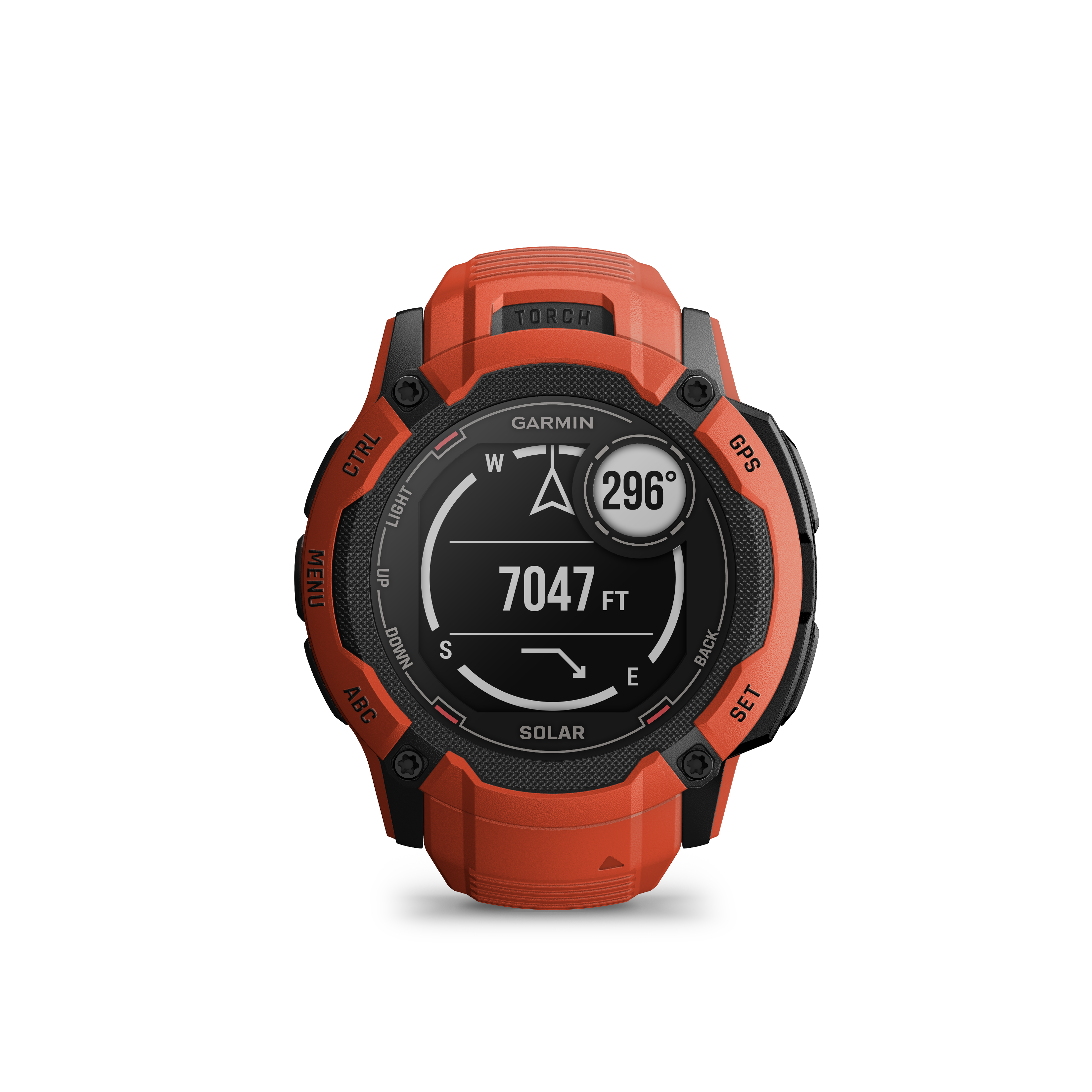 Garmin INSTINCT 2X Solar Multisport-Smartwatch rot