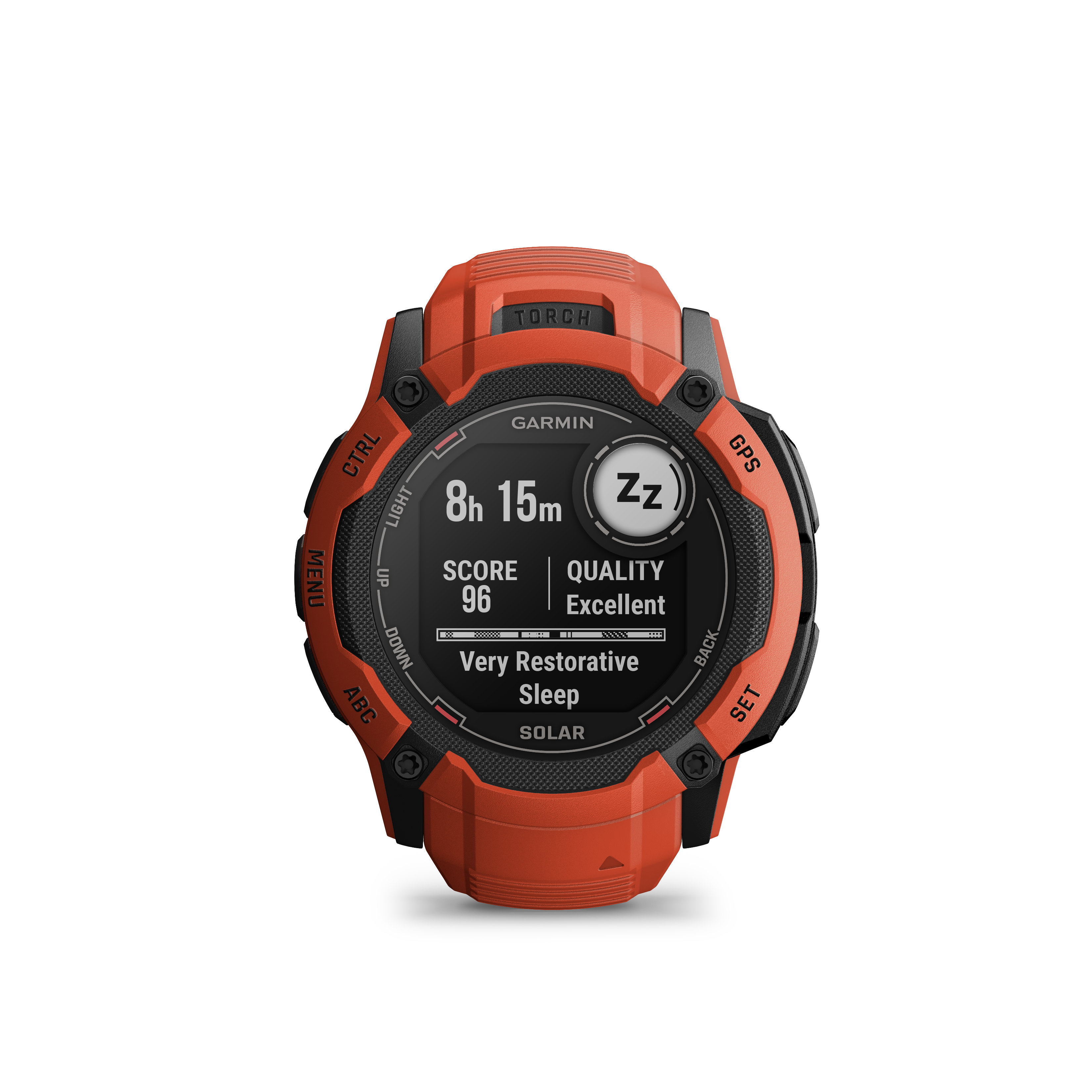 Garmin INSTINCT 2X Solar Multisport-Smartwatch rot