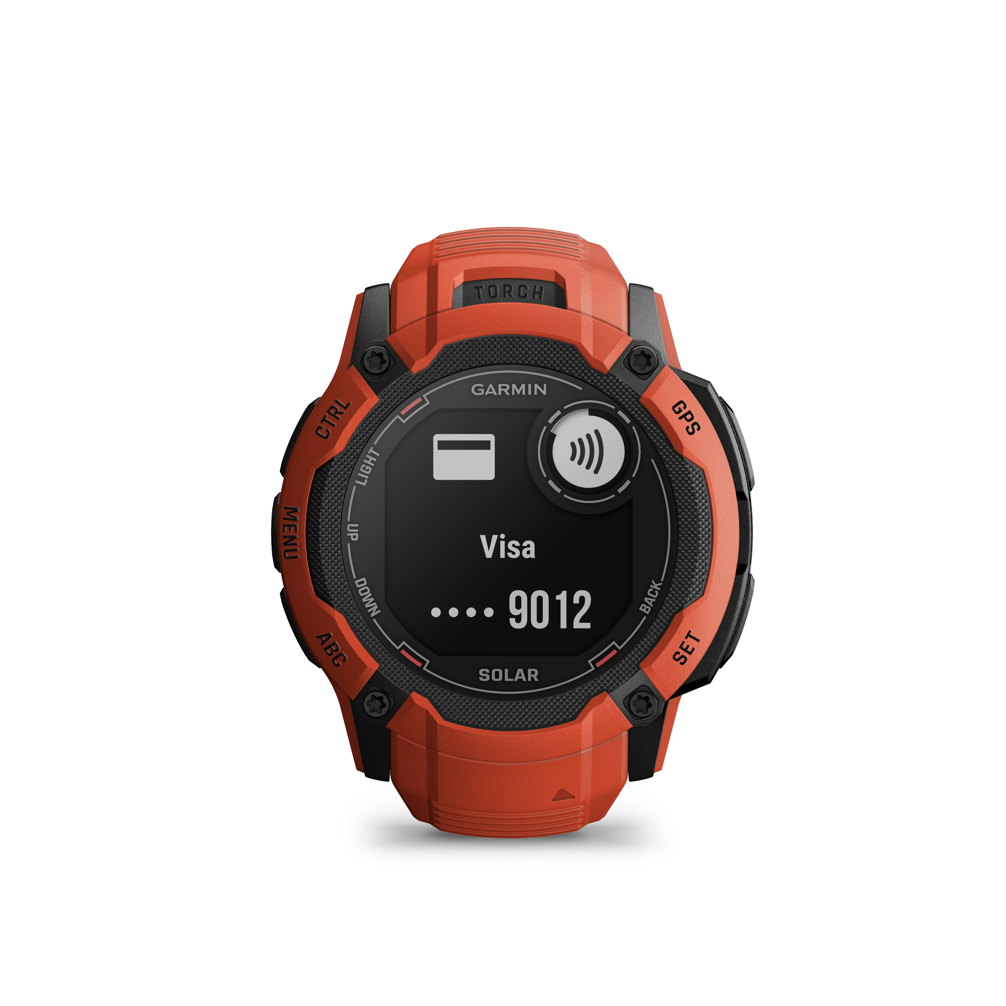 Garmin INSTINCT 2X Solar Multisport-Smartwatch rot