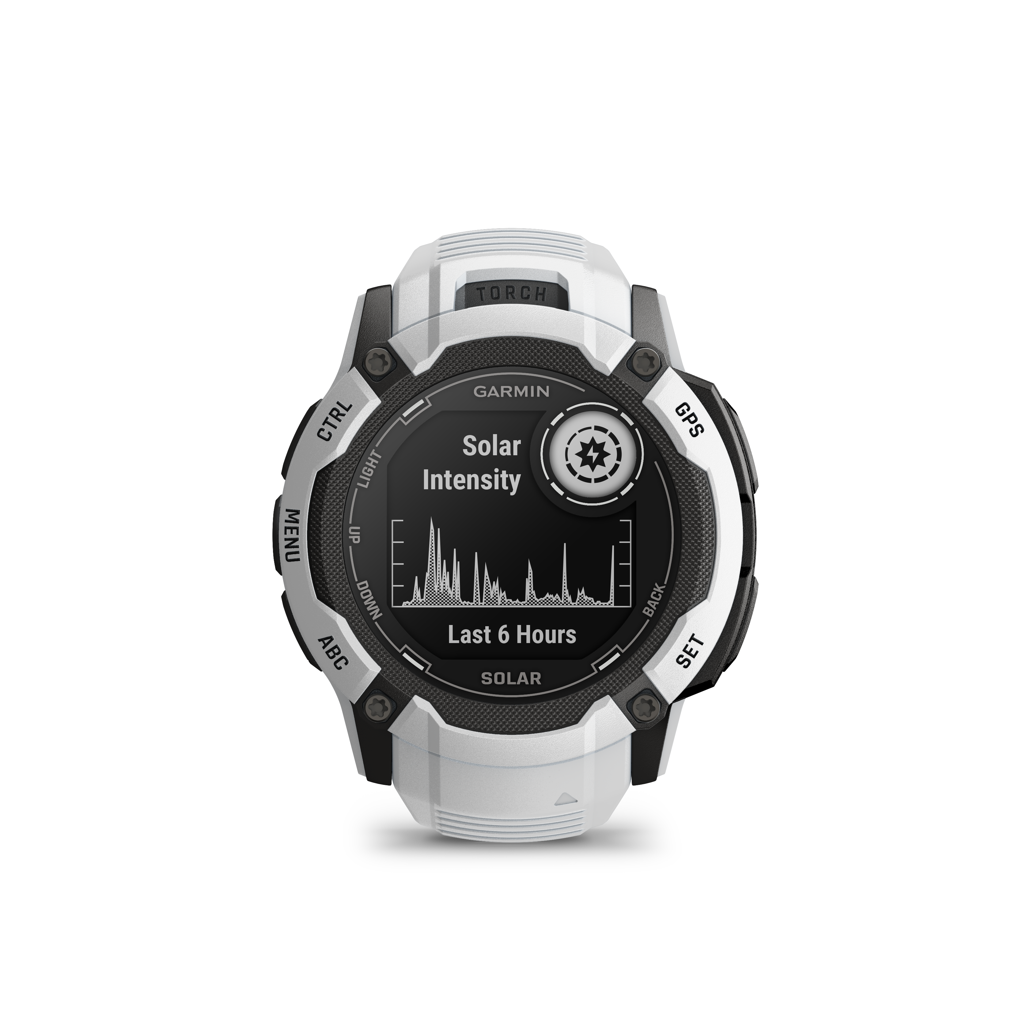 Garmin INSTINCT 2X Solar Multisport-Smartwatch steinweiß