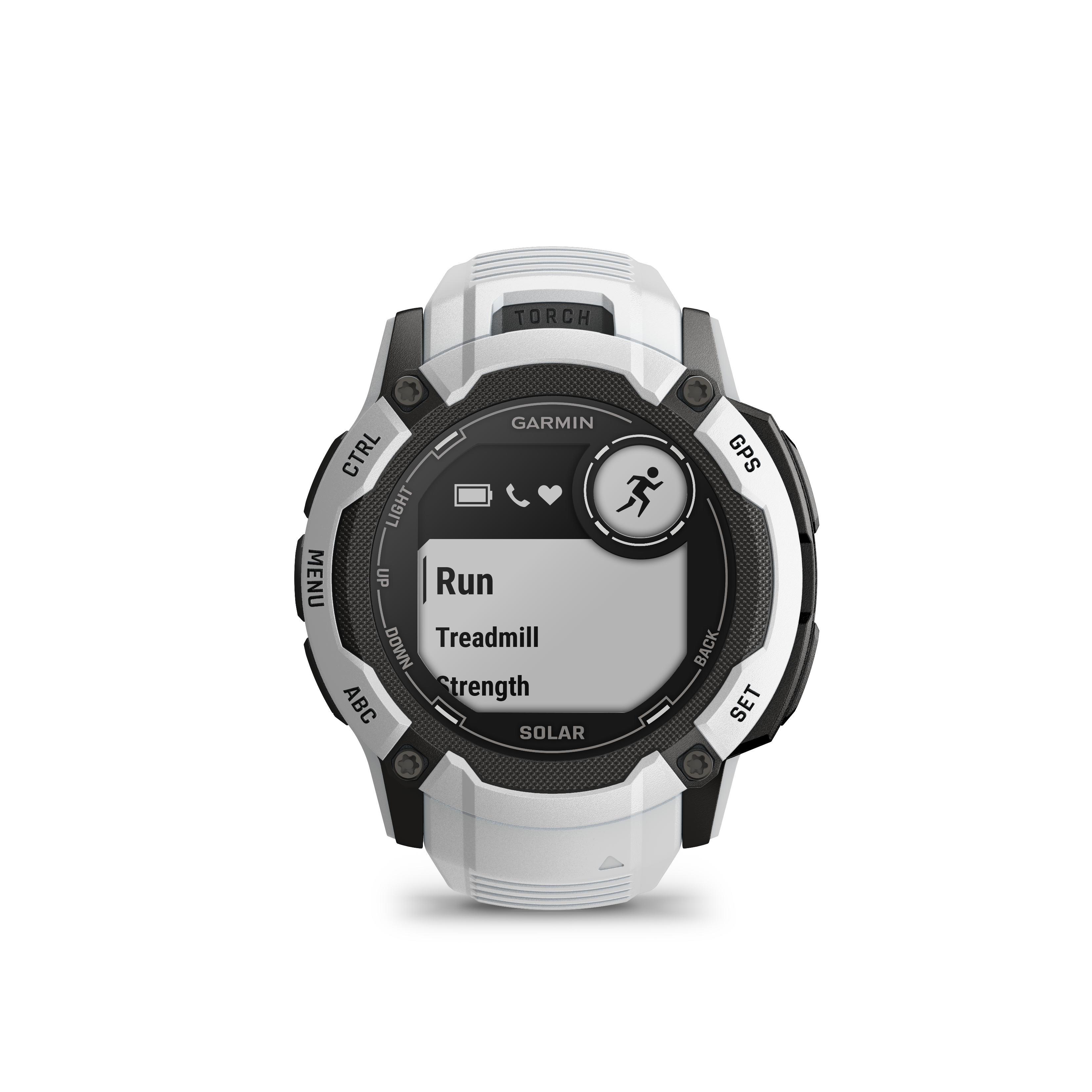 Solar Cyberport 2X Multisport-Smartwatch ++ INSTINCT Garmin steinweiß