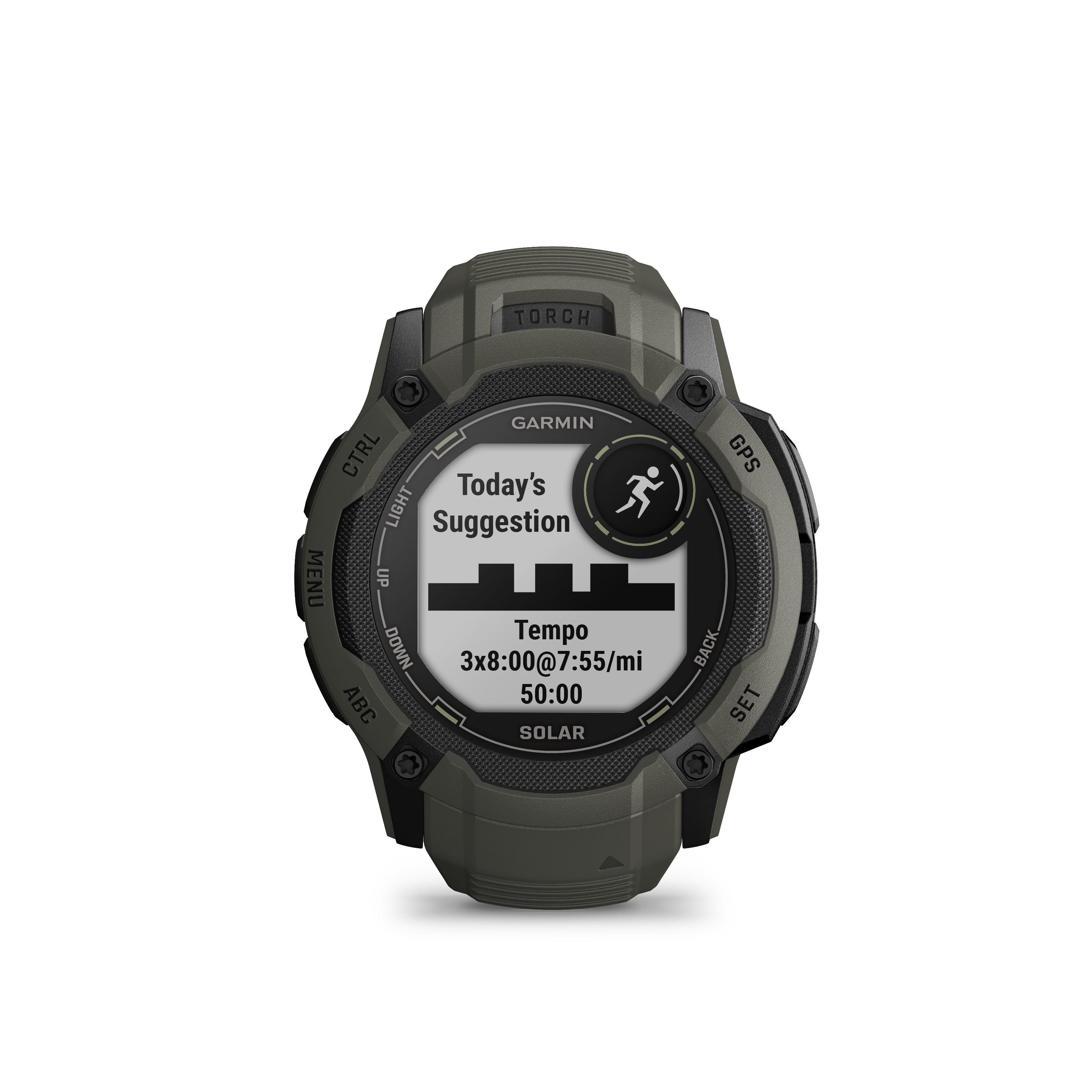 Cyberport Garmin INSTINCT Multisport-Smartwatch ++ Solar 2X moosgrün