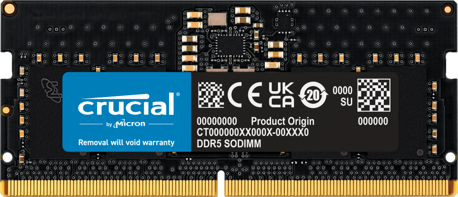 8GB (1x8GB) Crucial DDR5-5200 CL 42 SO-DIMM RAM Notebook Speicher