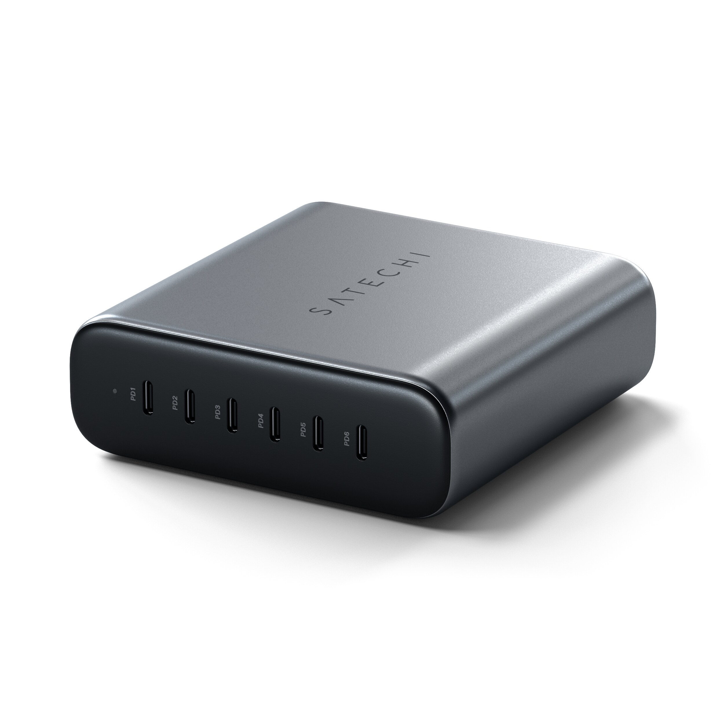 Satechi 200W USB-C 6-Port PD GaN Charger space gray