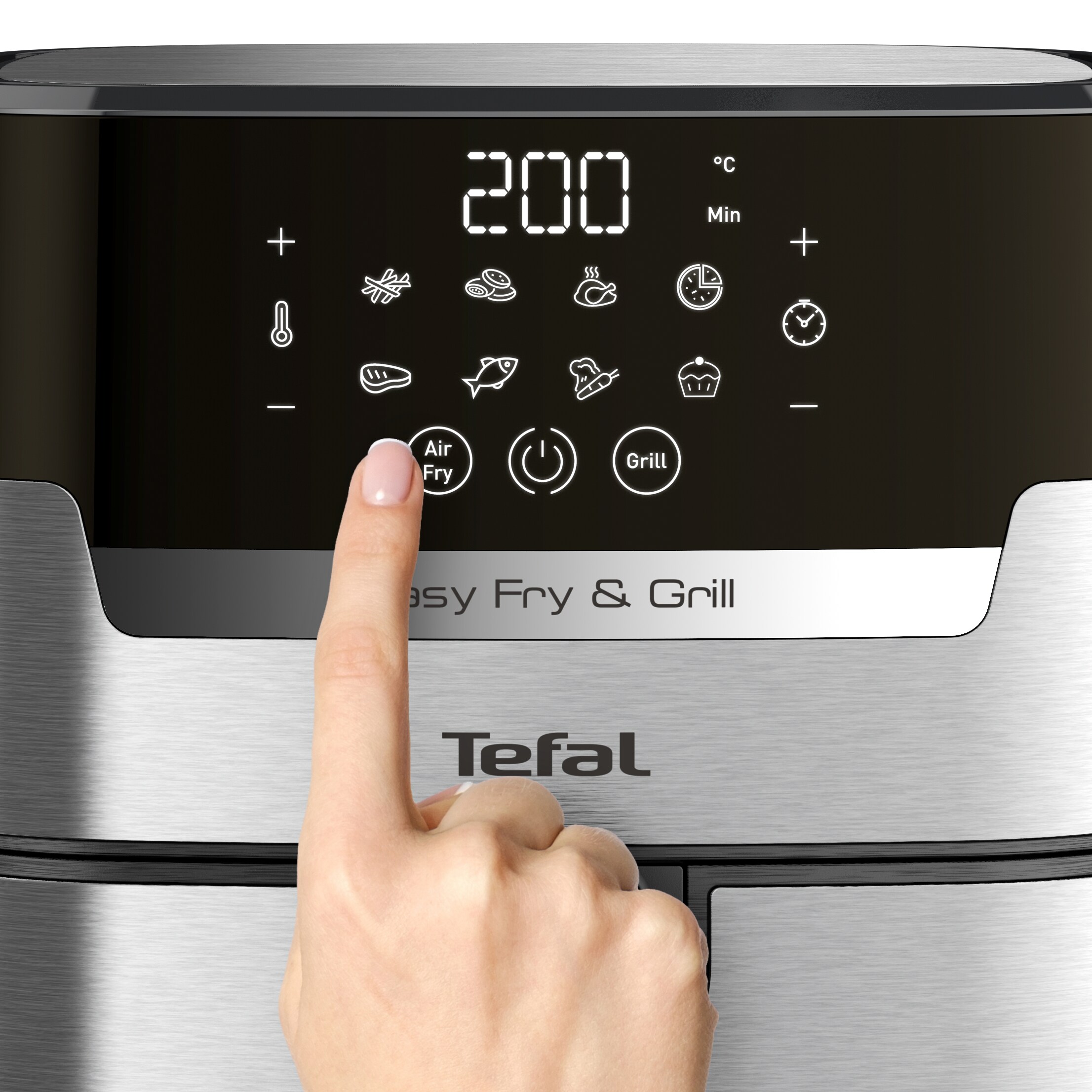 Tefal EY505D15 Easy Fry &amp; Grill Deluxe Heißluft-Fritteuse XL schwarz