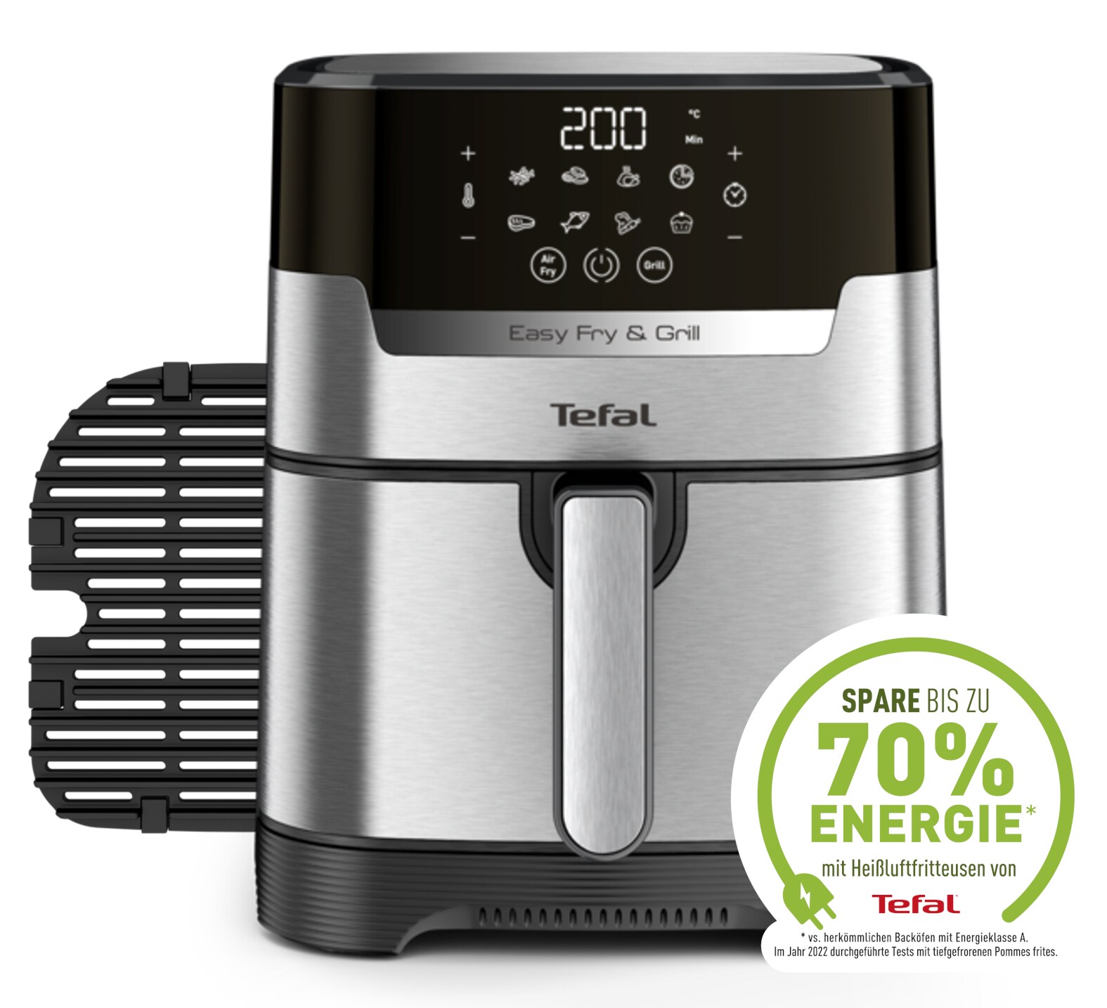 Tefal EY505D15 Easy Fry &amp; Grill Deluxe Heißluft-Fritteuse XL schwarz