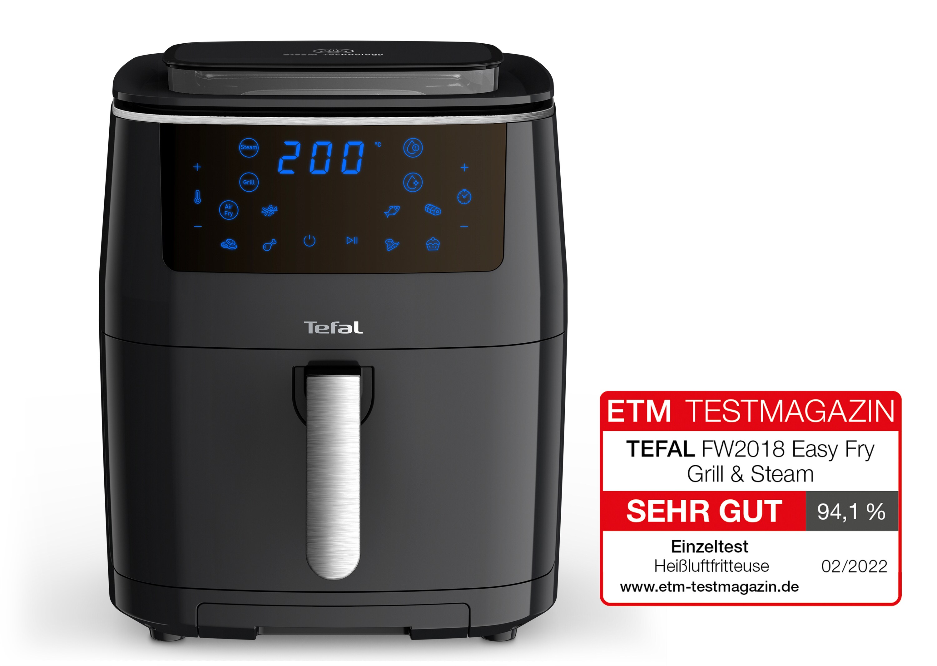 Tefal FW201815 Easy Fry Classic Heißluft-Fritteuse schwarz