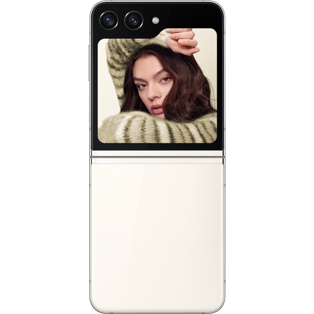 Samsung GALAXY Z Flip5 5G Smartphone cream 256GB Dual-SIM Android 13.0  F731B ++ Cyberport