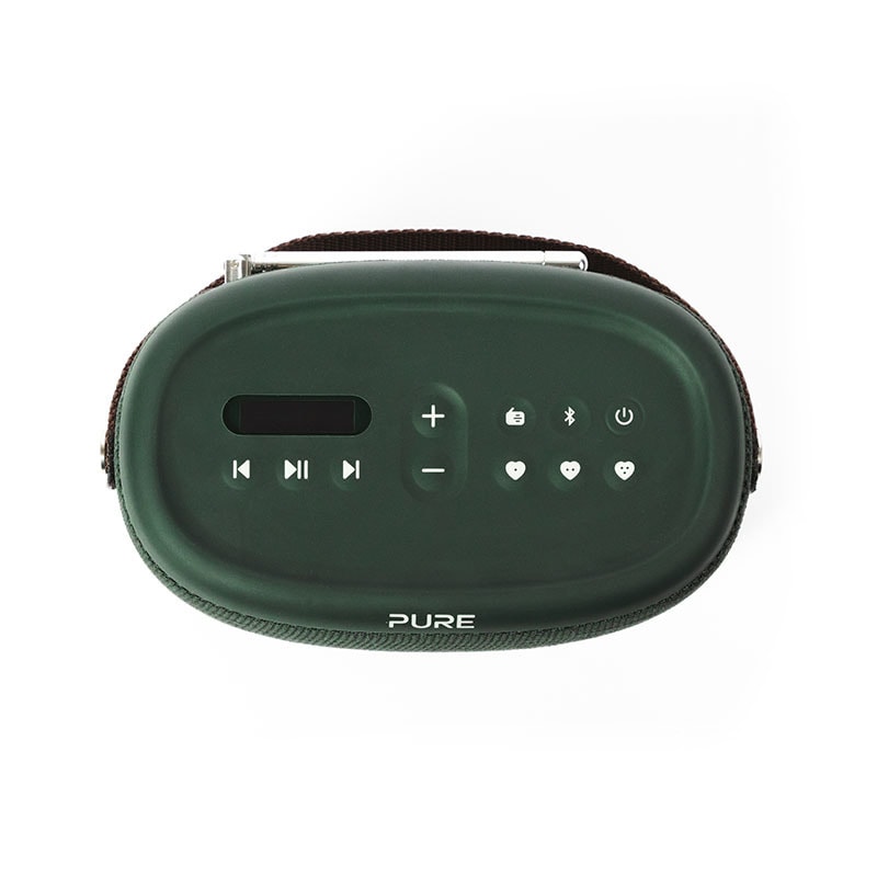 Pure Woodland wasserdichter Outdoor-Lautsprecher mit FM/DAB+ Radio, grün