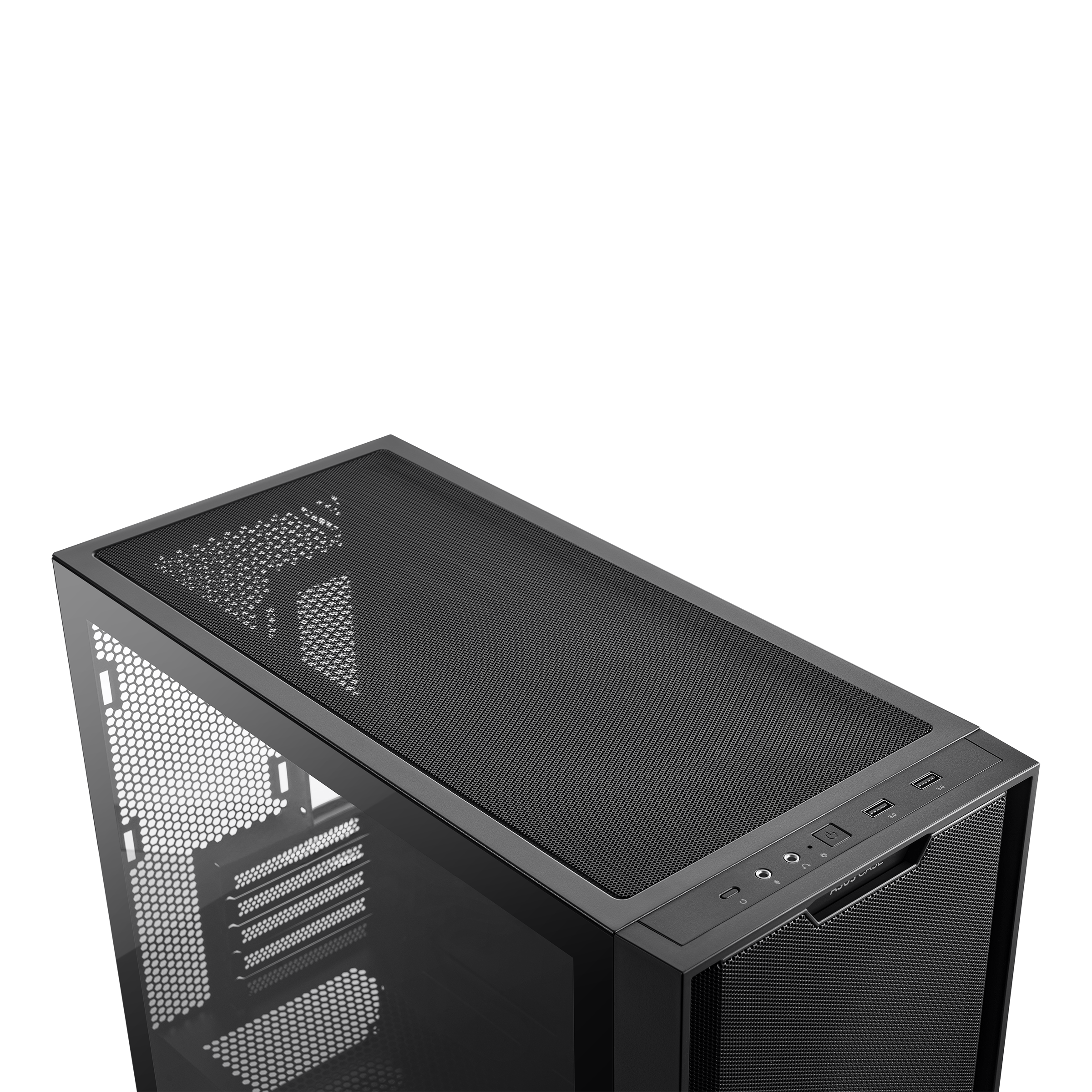 ASUS A21 Micro-ATX Gaming Gehäuse Gehäuse mit Seitenfenster schwarz