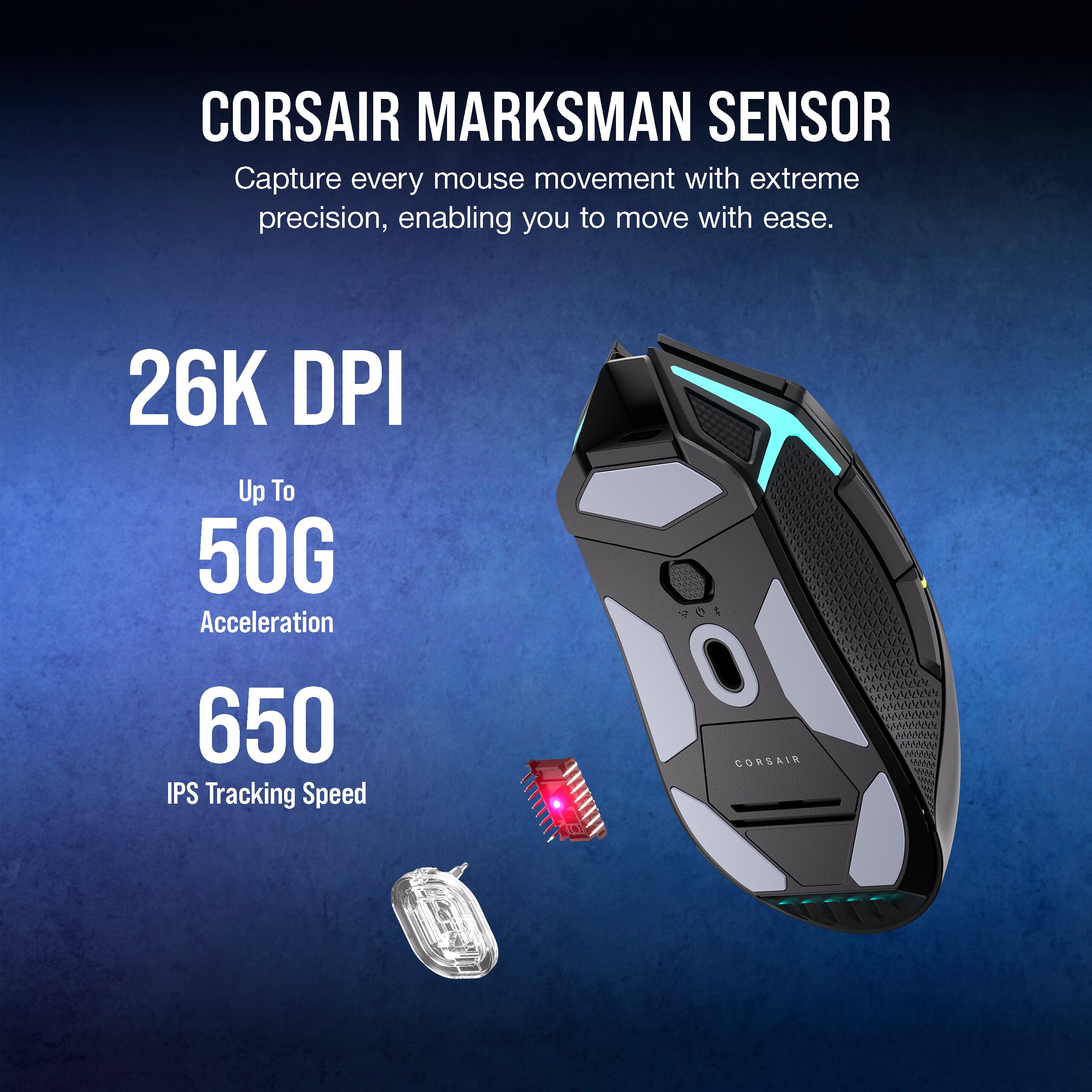 CORSAIR NIGHTSABRE Wireless RG-Gaming-Maus