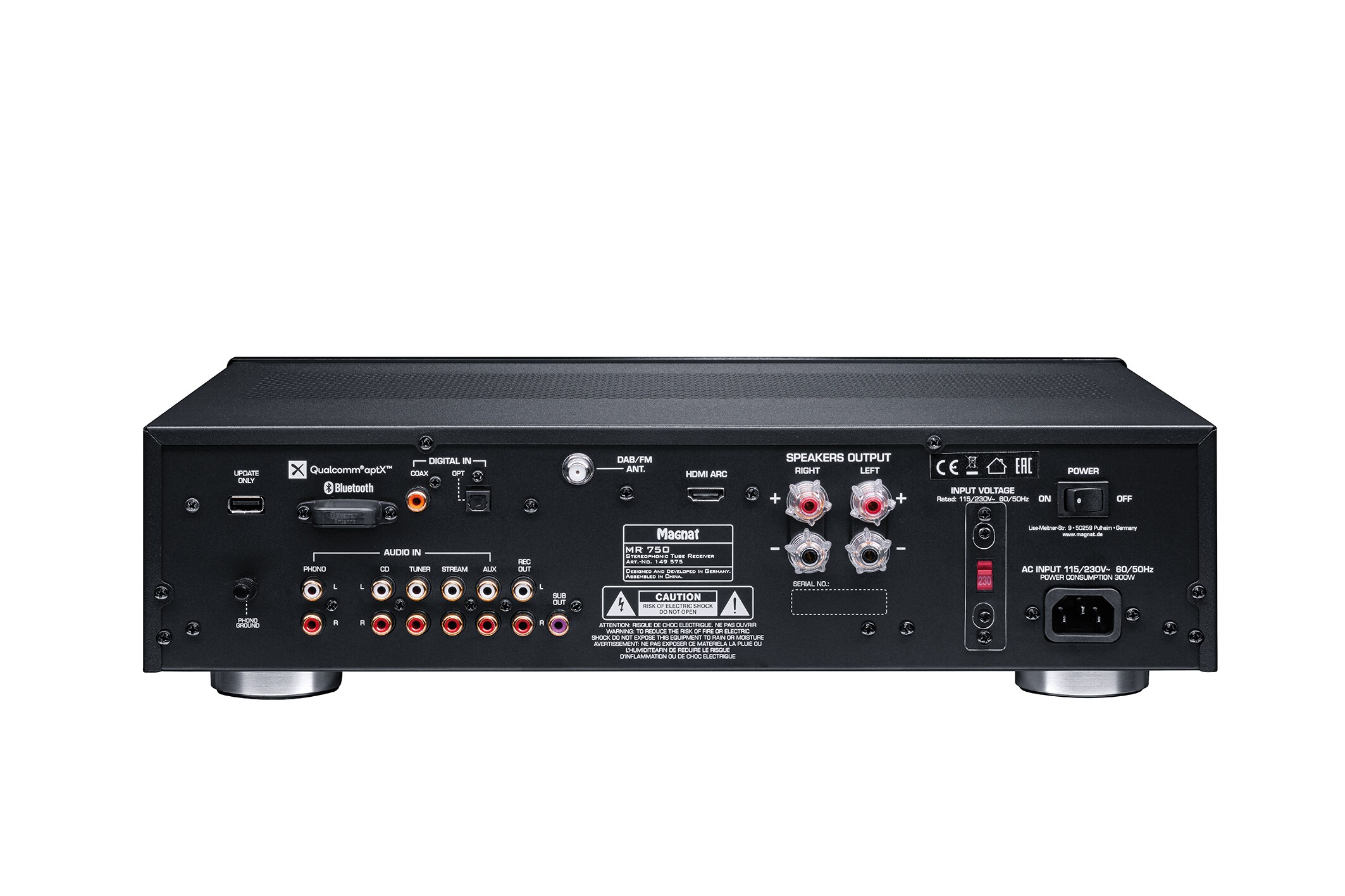 Magnat MA 750 Receiver mit Röhrenvorstufe