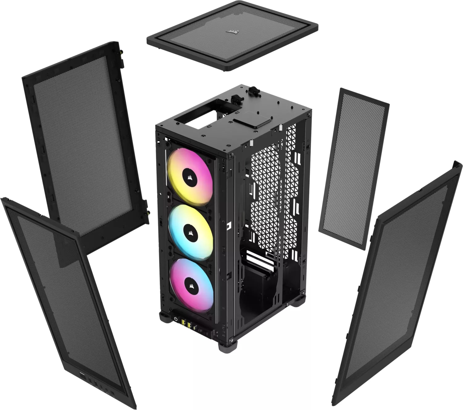 Corsair 2000D RGB Airflow schwarz Mini Tower ITX Gaming Gehäuse