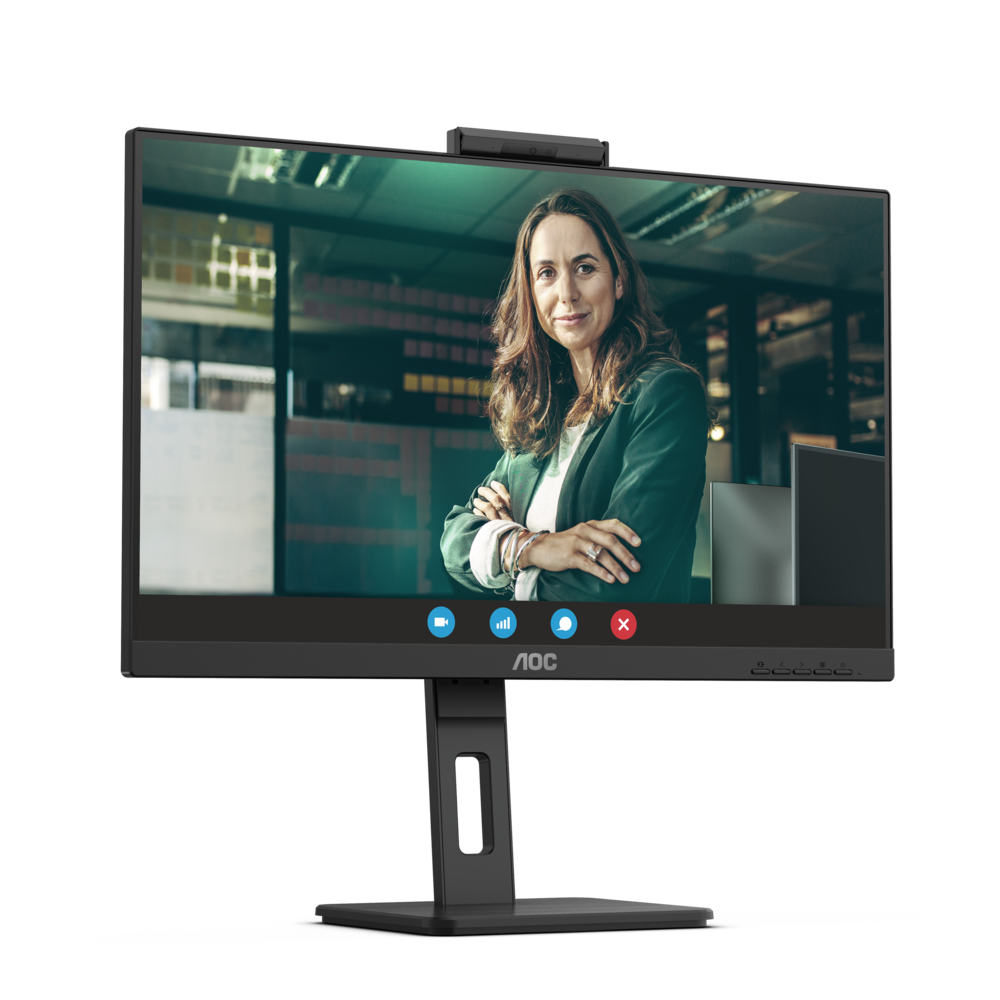 AOC 24P3CW 60,5cm (23,8") FHD IPS Monitor 16:9 HDMI/DP/USB-C PD65W 75Hz Webcam