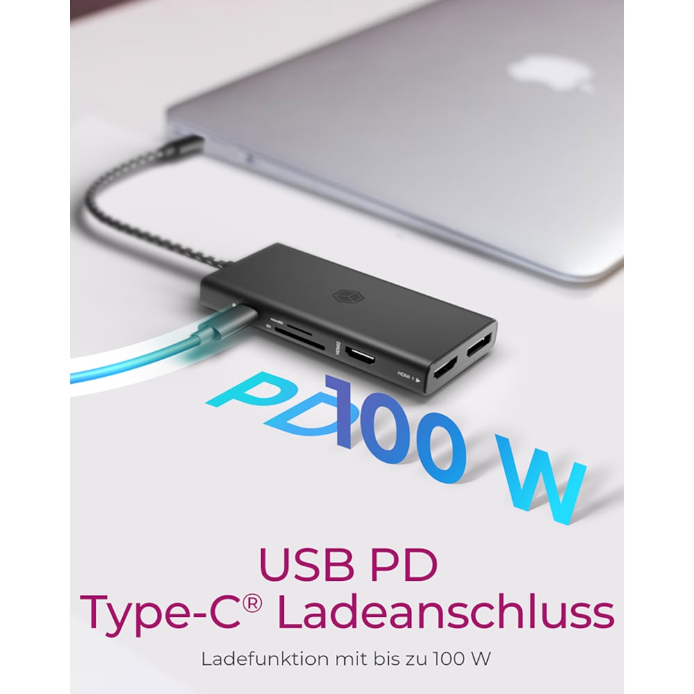 Raidsonic ICY BOX IB-DK4011-CPD USB Typ-C DockingStation 2xHDMI/1xDP