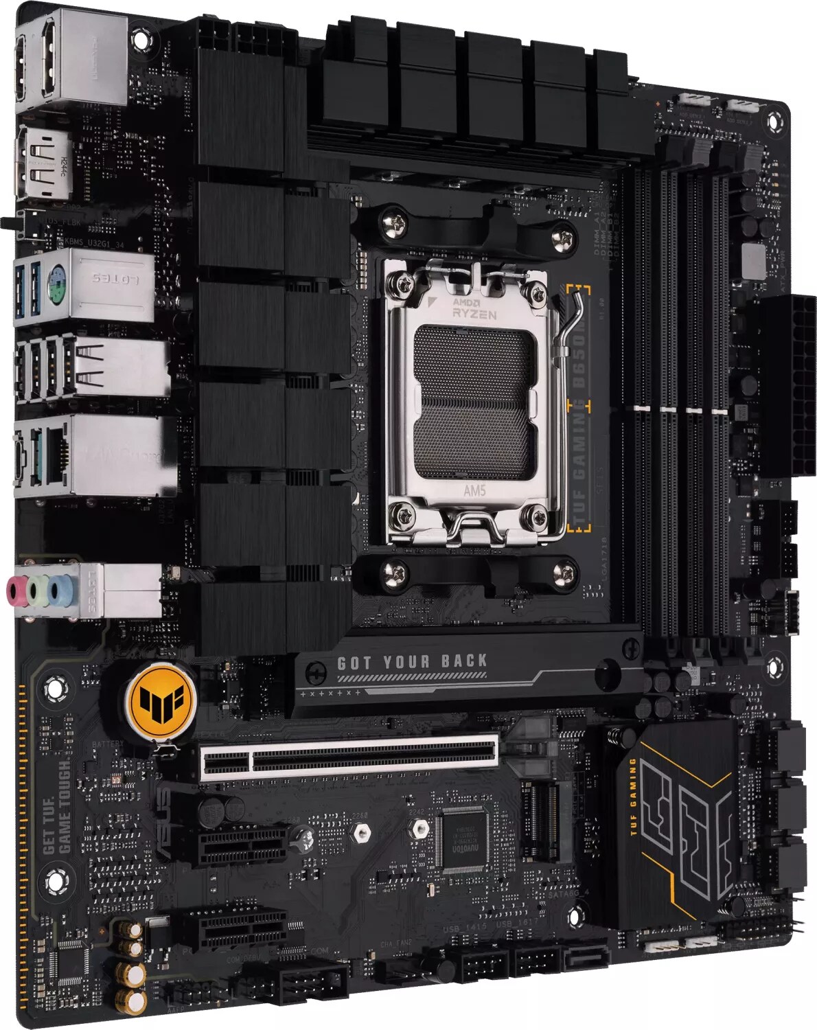 ASUS TUF B650M-E mATX Mainboard Sockel AM5 M.2/USB3.2 TypC/HDMI/DP