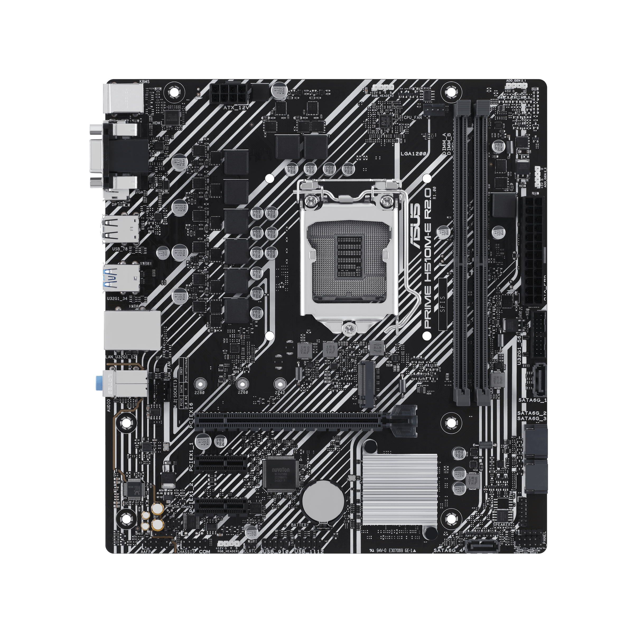 ASUS Prime H510M-E R2.0 mATX Mainboard Sockel 1200 M.2/USB3.2/HDMI/DP/VGA