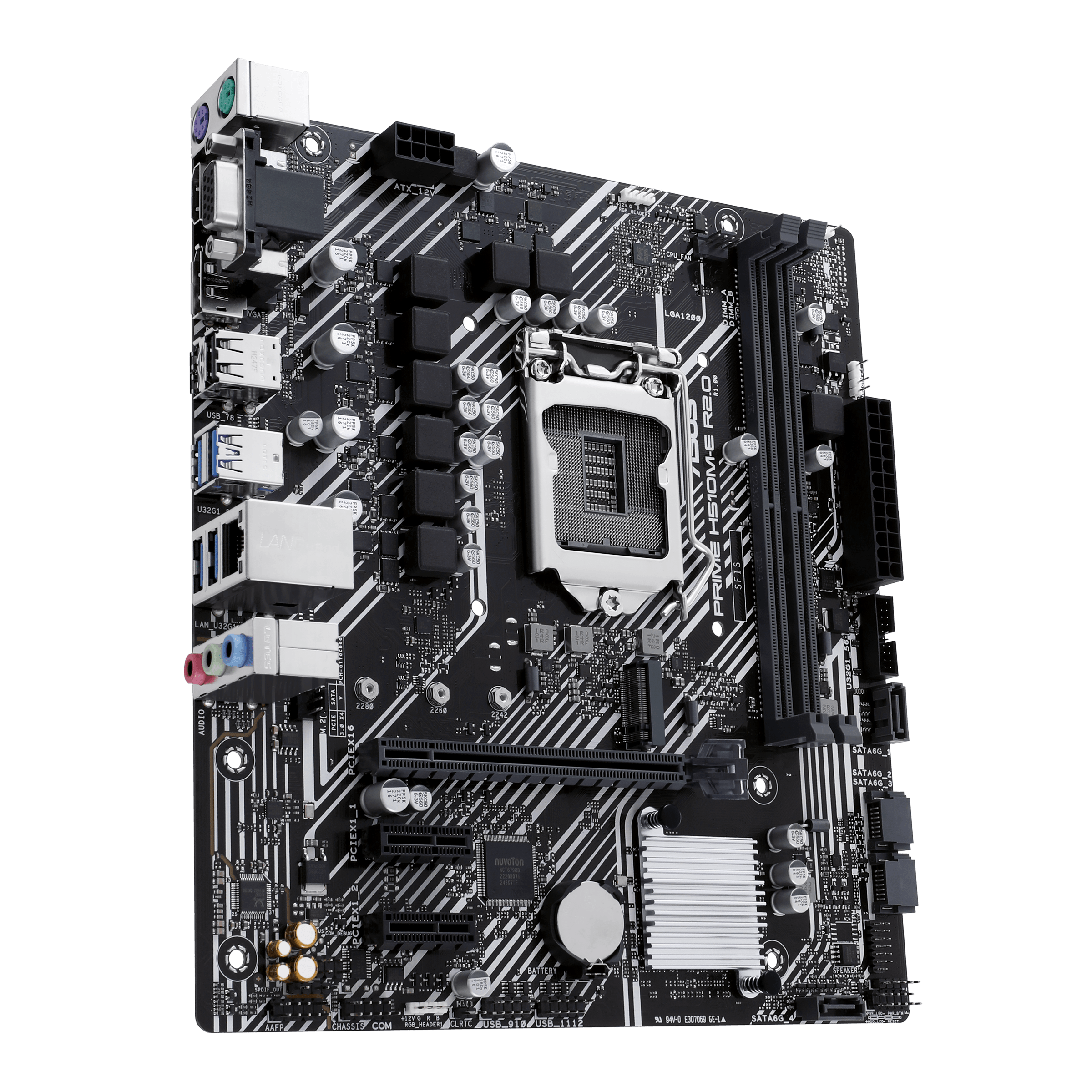 ASUS Prime H510M-E R2.0 mATX Mainboard Sockel 1200 M.2/USB3.2/HDMI/DP/VGA