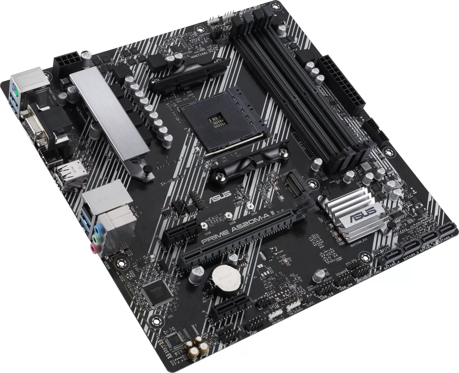 ASUS PRIME A520M-A II/CSM mATX Mainboard Sockel AM4 M.2/USB3.2/HDMI/DP/VGA