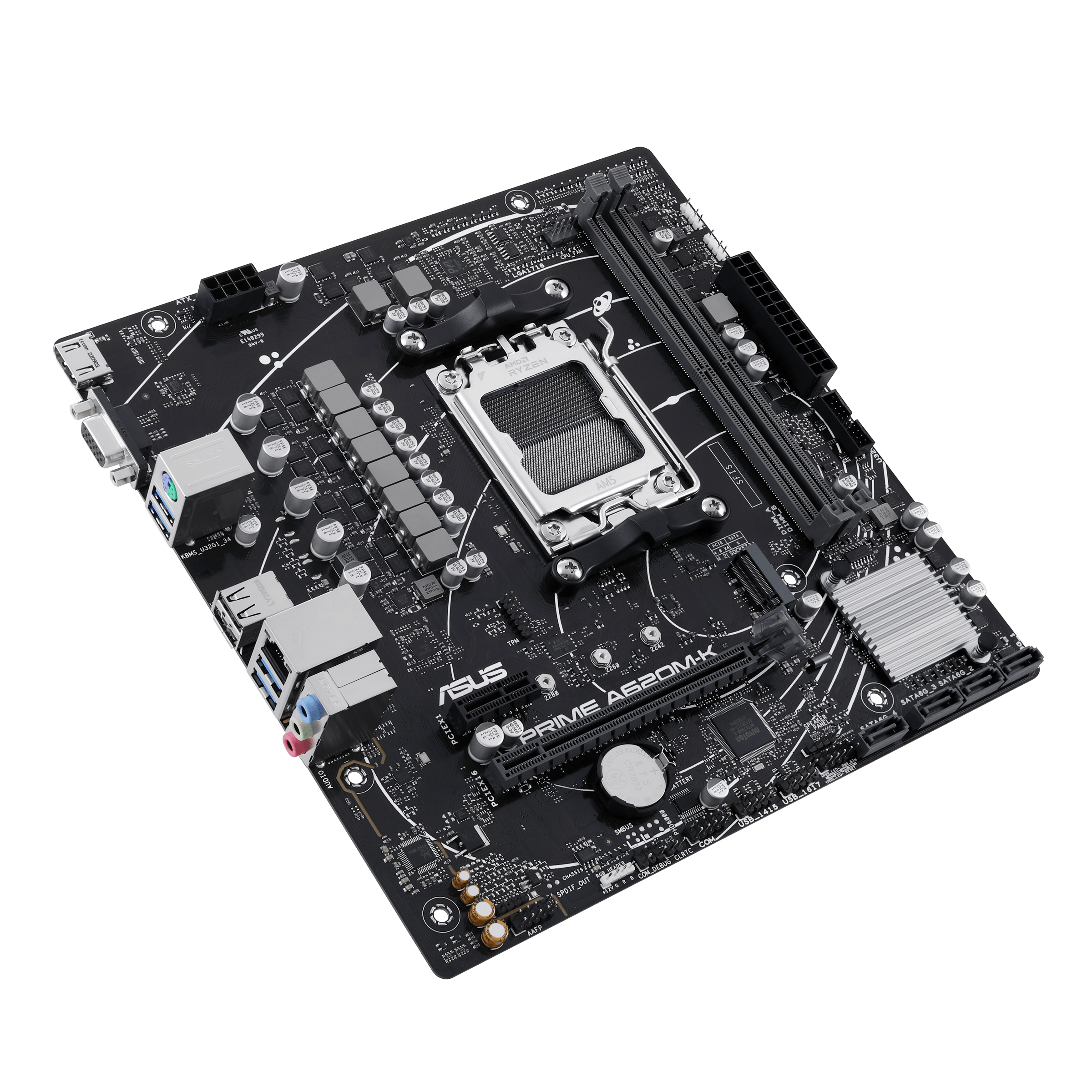 ASUS PRIME A620M-K mATX Mainboard Sockel AM5 M.2/USB3.2/VGA/HDMI