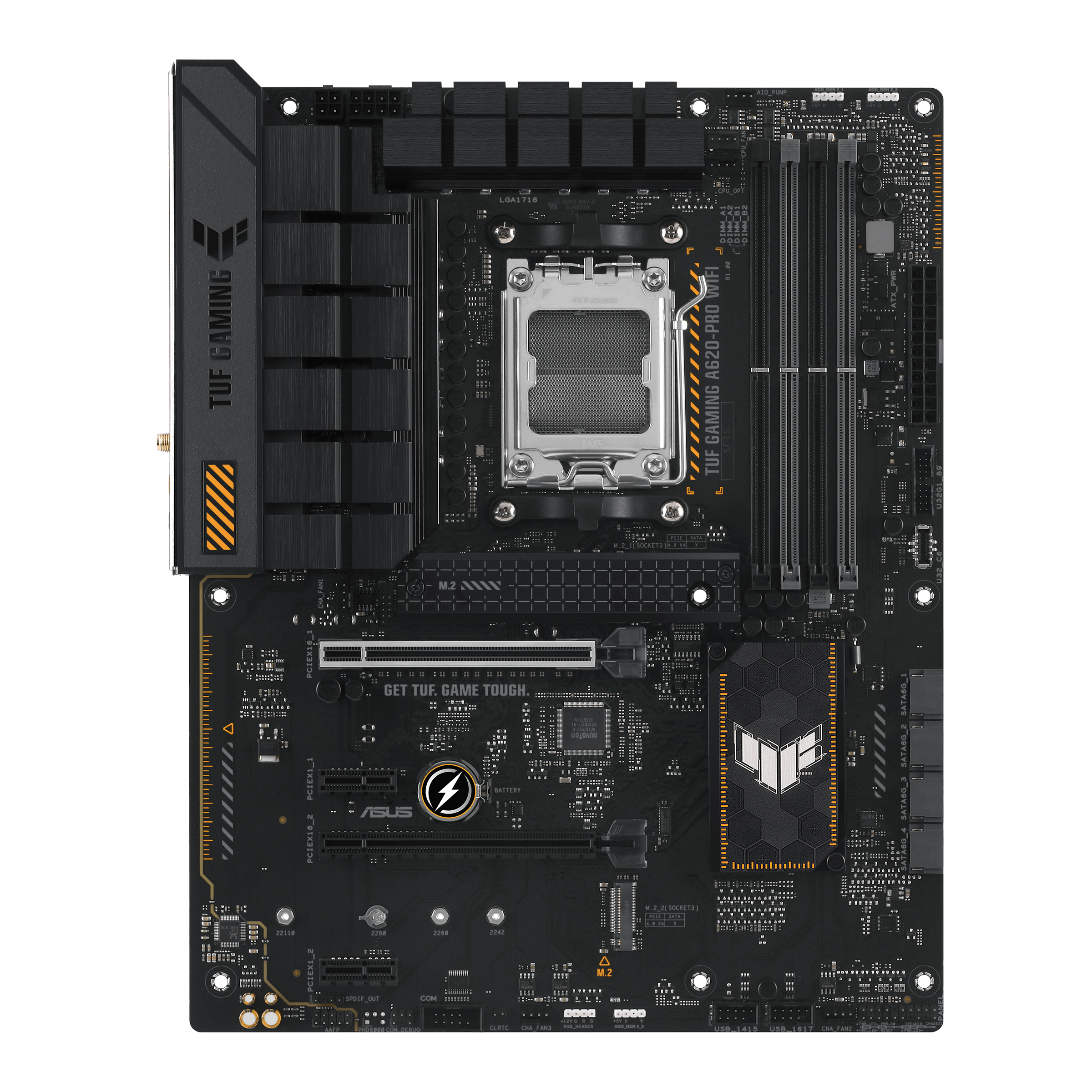 ASUS TUF GAMING A620-PRO WIFI ATX Mainboard Sockel AM5 M.2/USB3.2/DP/HDMI