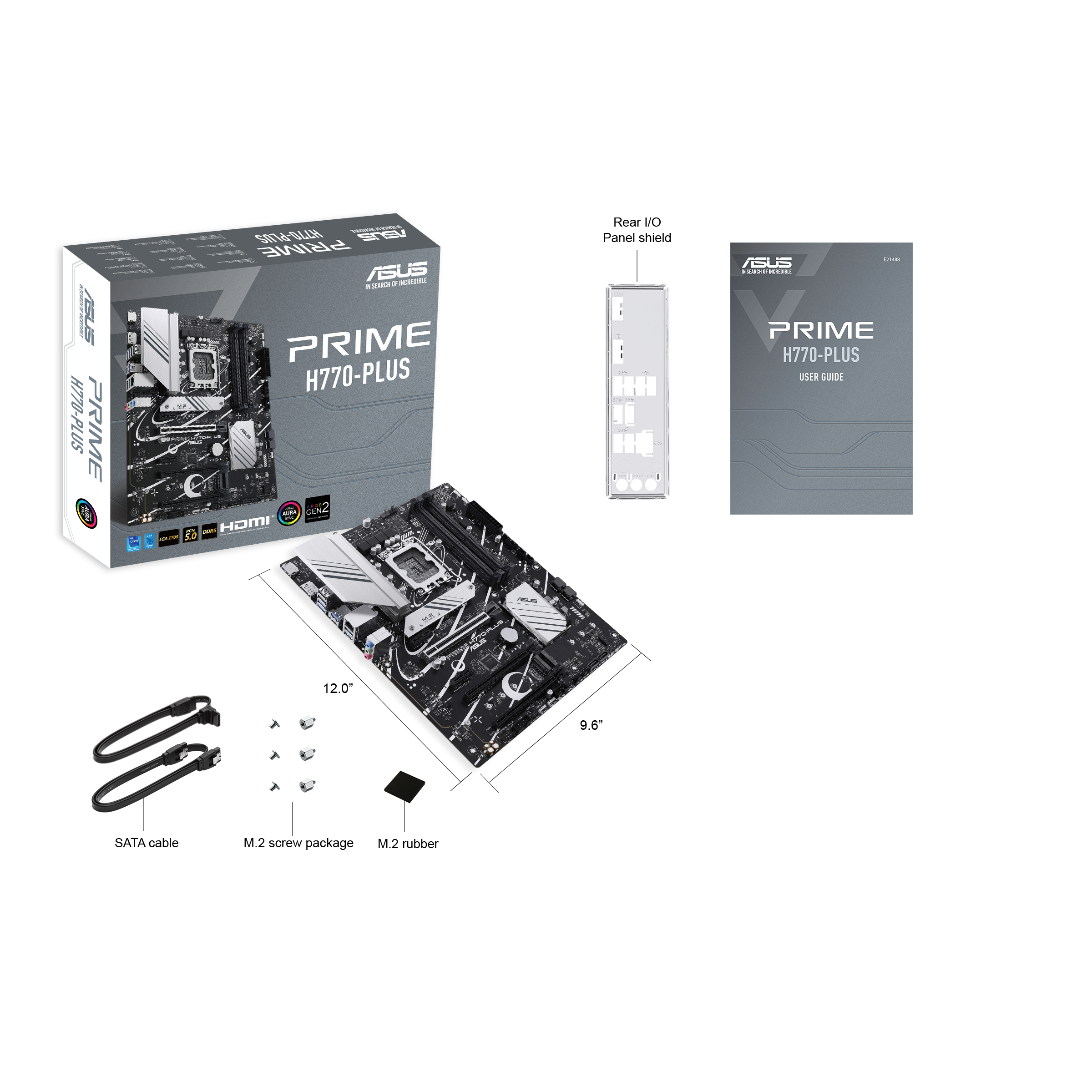 ASUS PRIME H770-PLUS ATX Mainboard Sockel 1700 DP/HDMI/USB-C