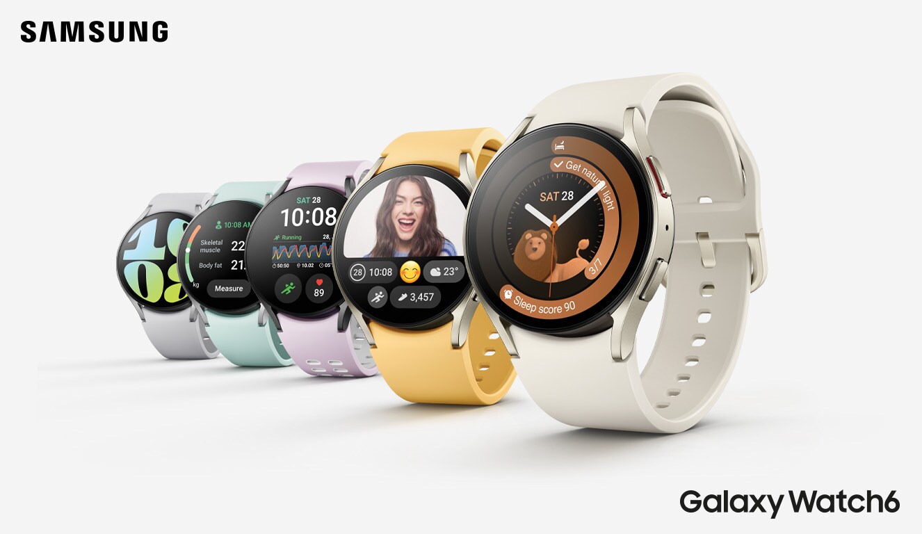 Samsung Galaxy ++ Cyberport Watch6 SM-R945F Smartwatch Silver 44mm LTE