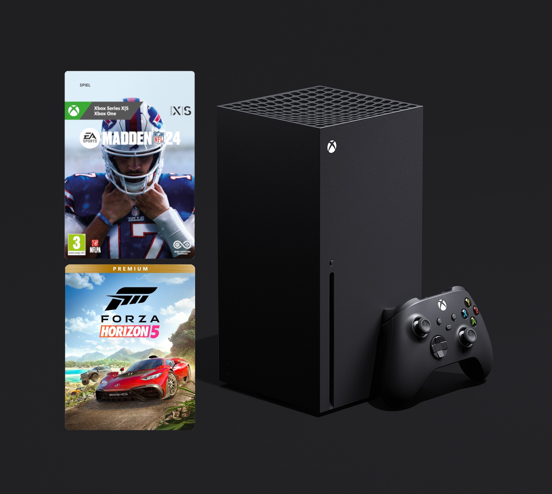 Xbox Series X inkl. Forza Horizon Premium Edition + Madden NFL 24