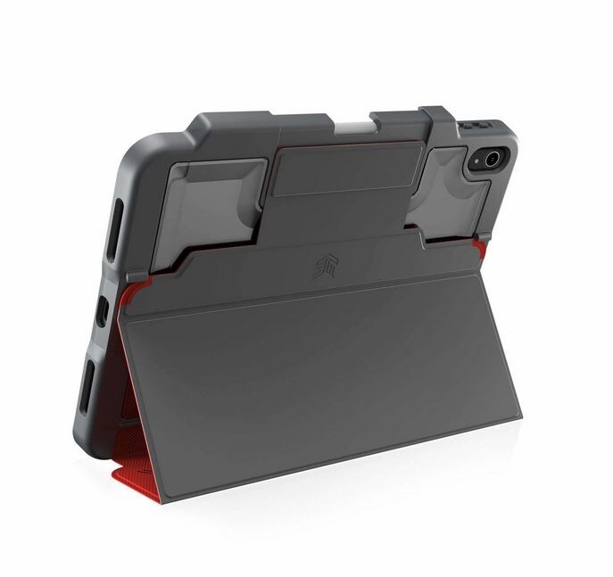 STM Dux Plus Case für Apple iPad 10,9" (2022) rot/transparent