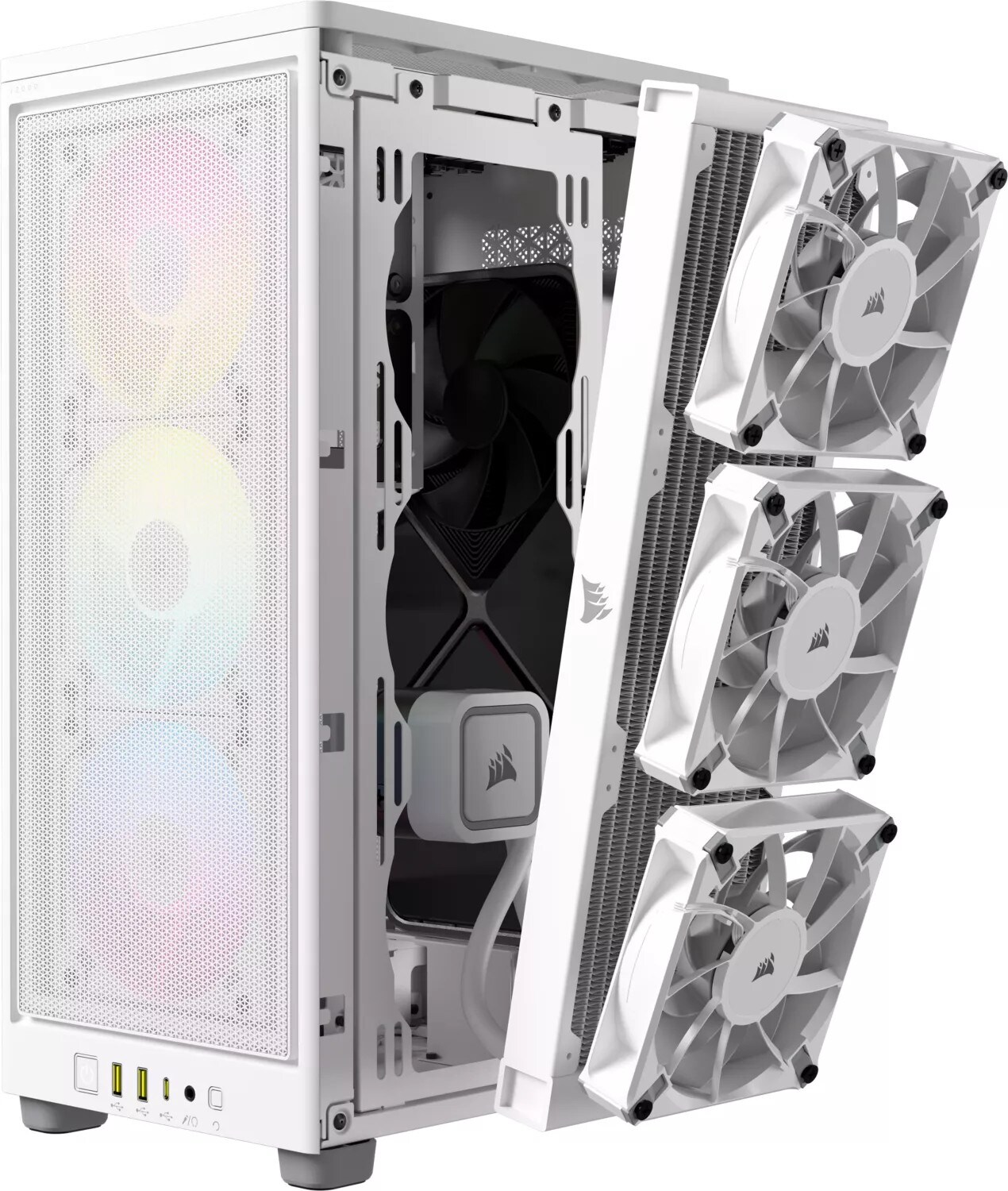 Corsair 2000D RGB Airflow weiß Mini Tower ITX Gaming Gehäuse