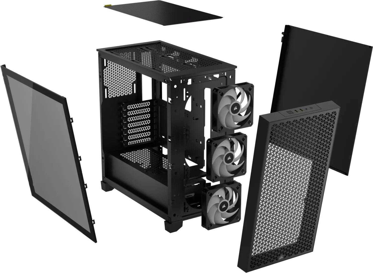 Corsair 3000D RGB Airflow schwarz Midi Tower ATX Gaming Gehäuse