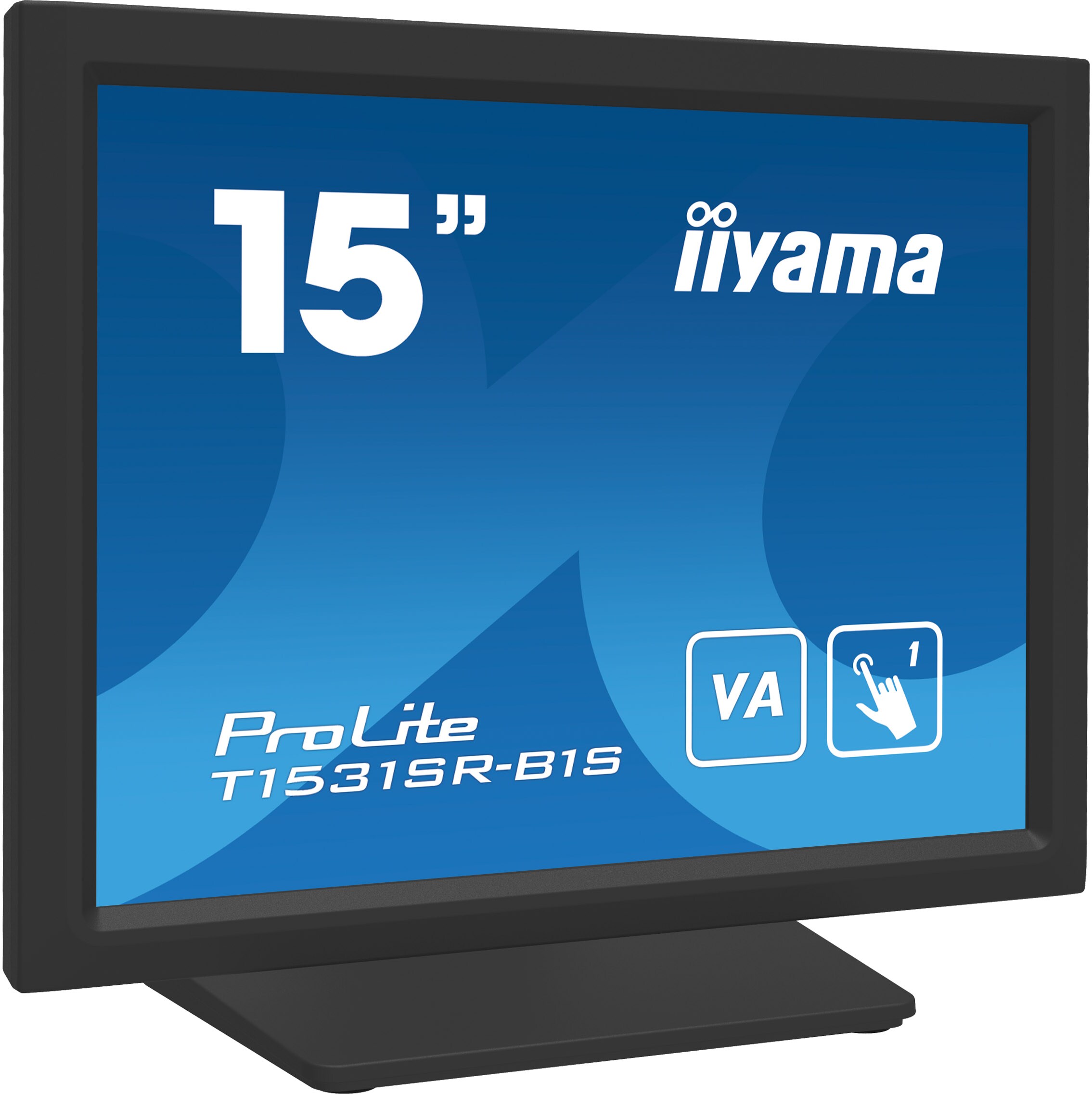 iiyama ProLite T1531SR-B1S 38cm (15") Touch-Monitor XGA IPS, VGA HDMI DP