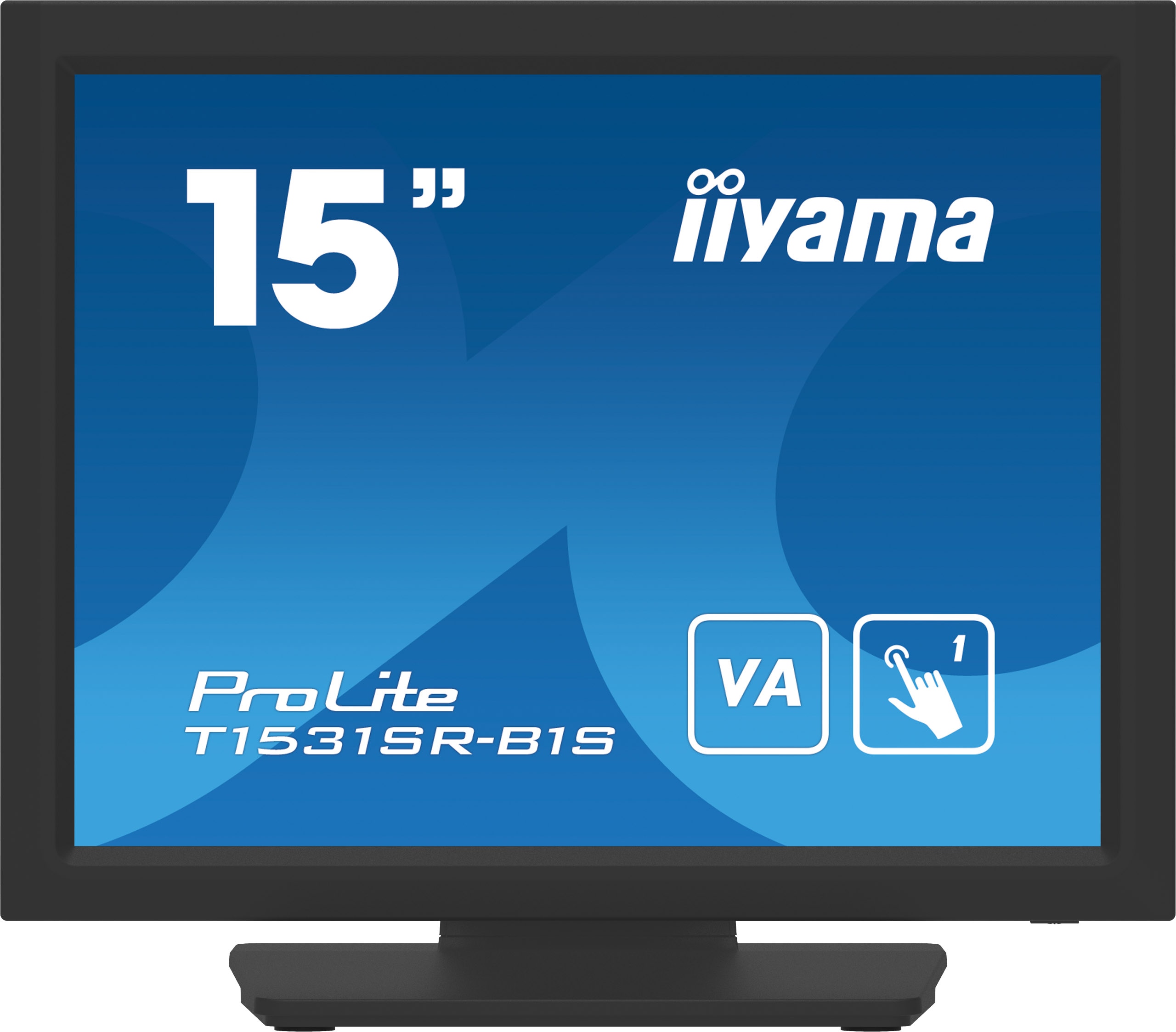 iiyama ProLite T1531SR-B1S 38cm (15") Touch-Monitor XGA IPS, VGA HDMI DP