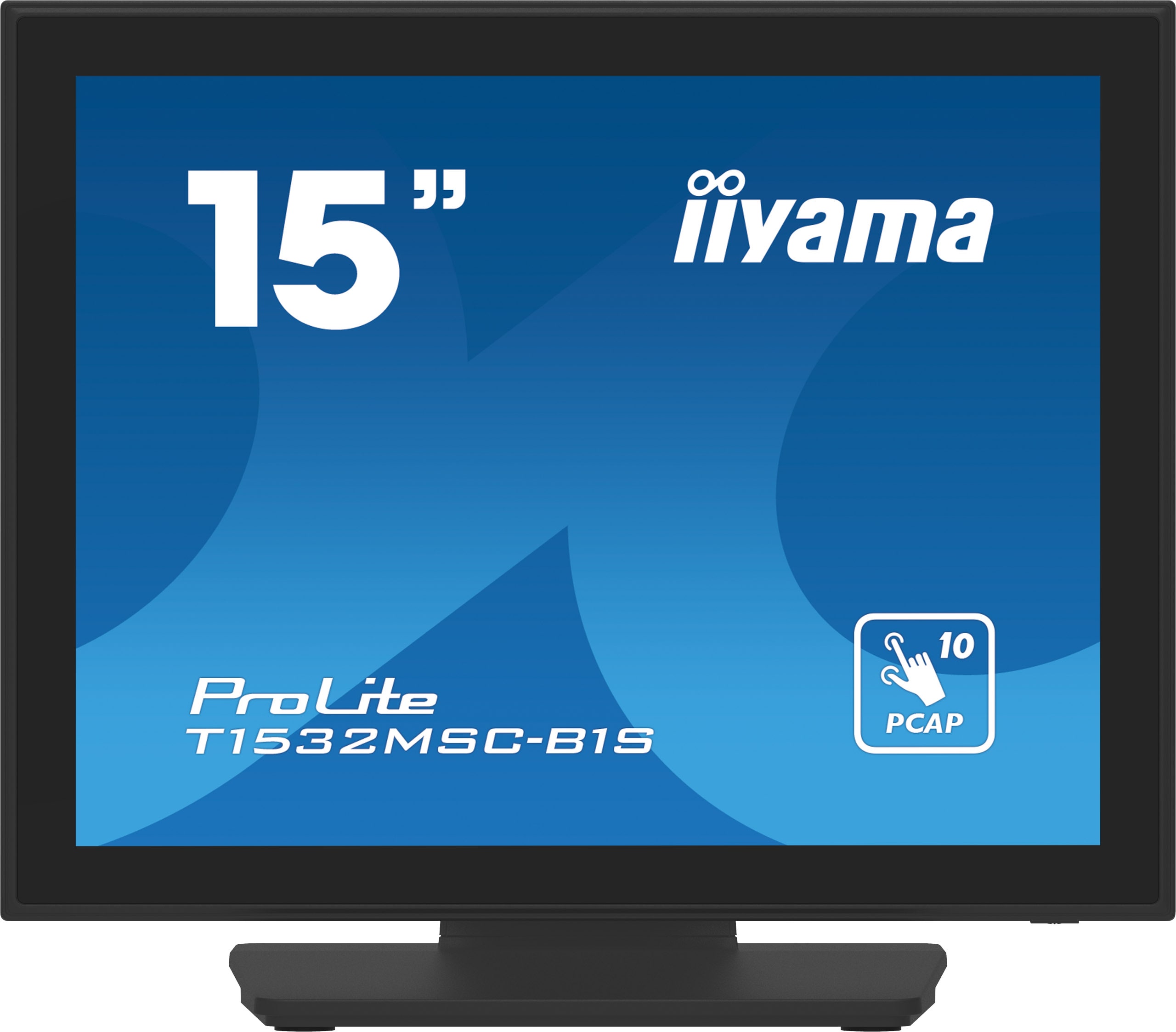 iiyama ProLite T1532MSC-B1S 38cm (15") 10-Punkt Multitouch-Monitor XGA TN VGA DP