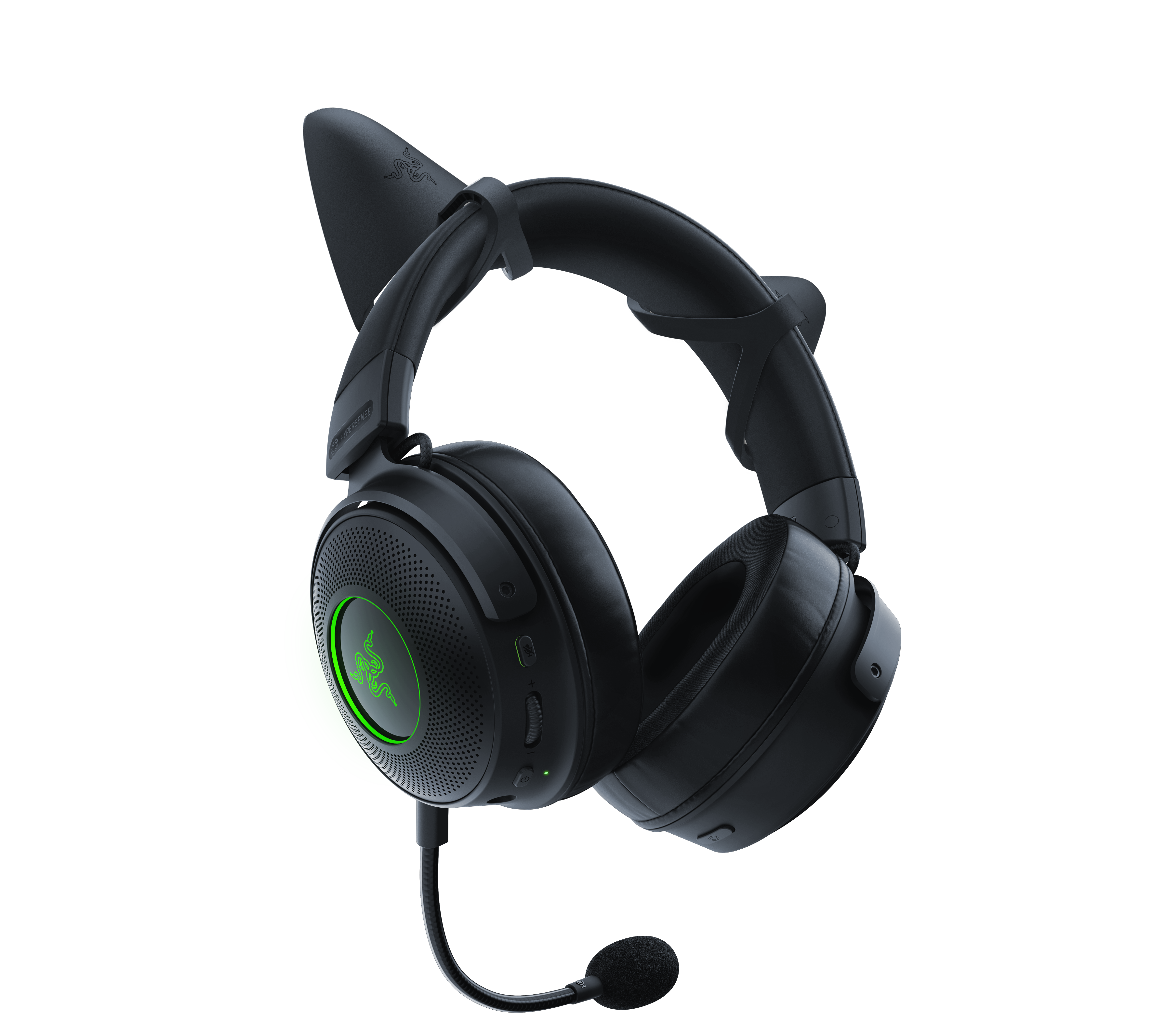 RAZER Kitty Ears V2 - Schwarz - Universal Fit Clip-on Kitty Ears für Headsets