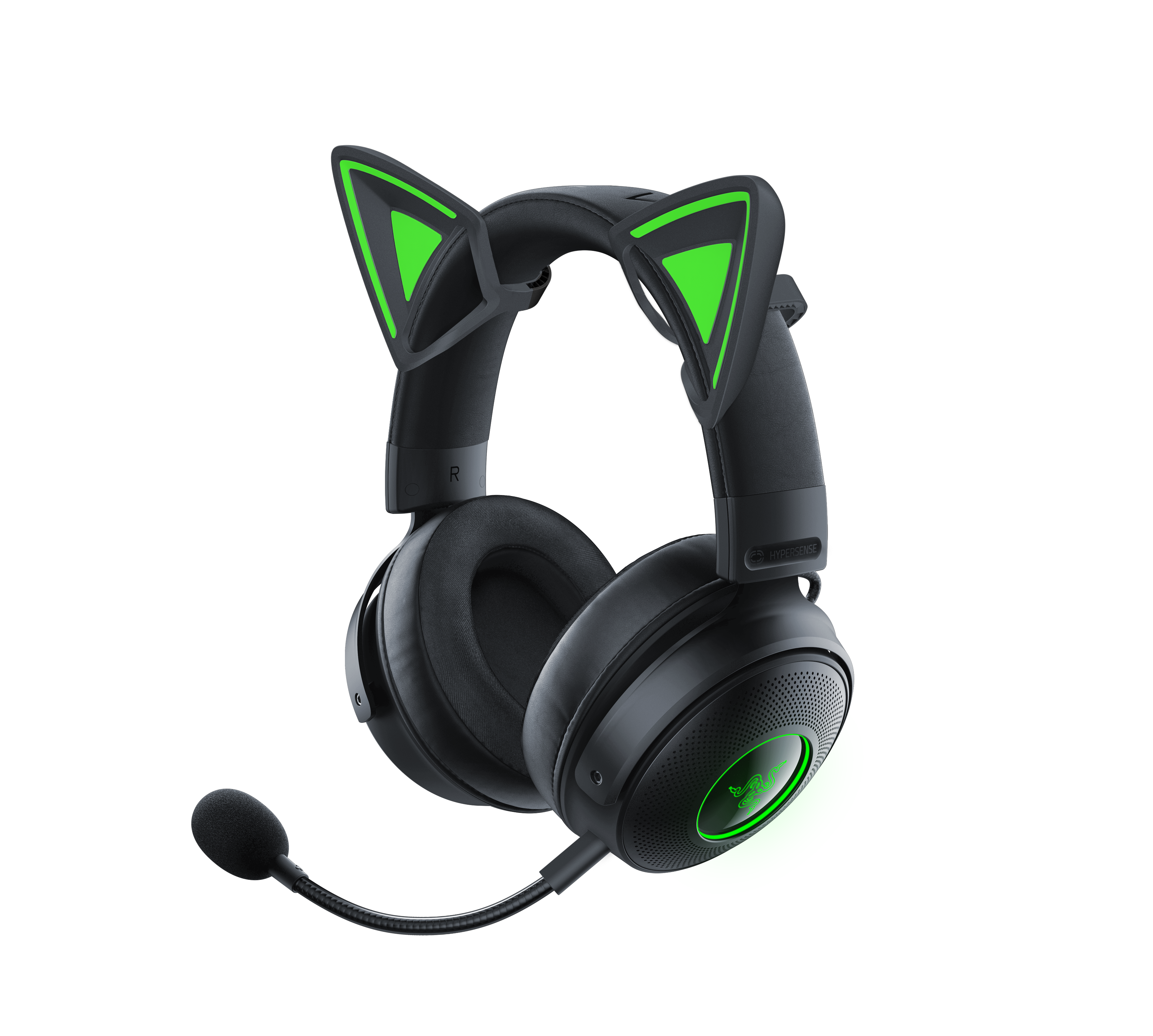 RAZER Kitty Ears V2 - Schwarz - Universal Fit Clip-on Kitty Ears für Headsets