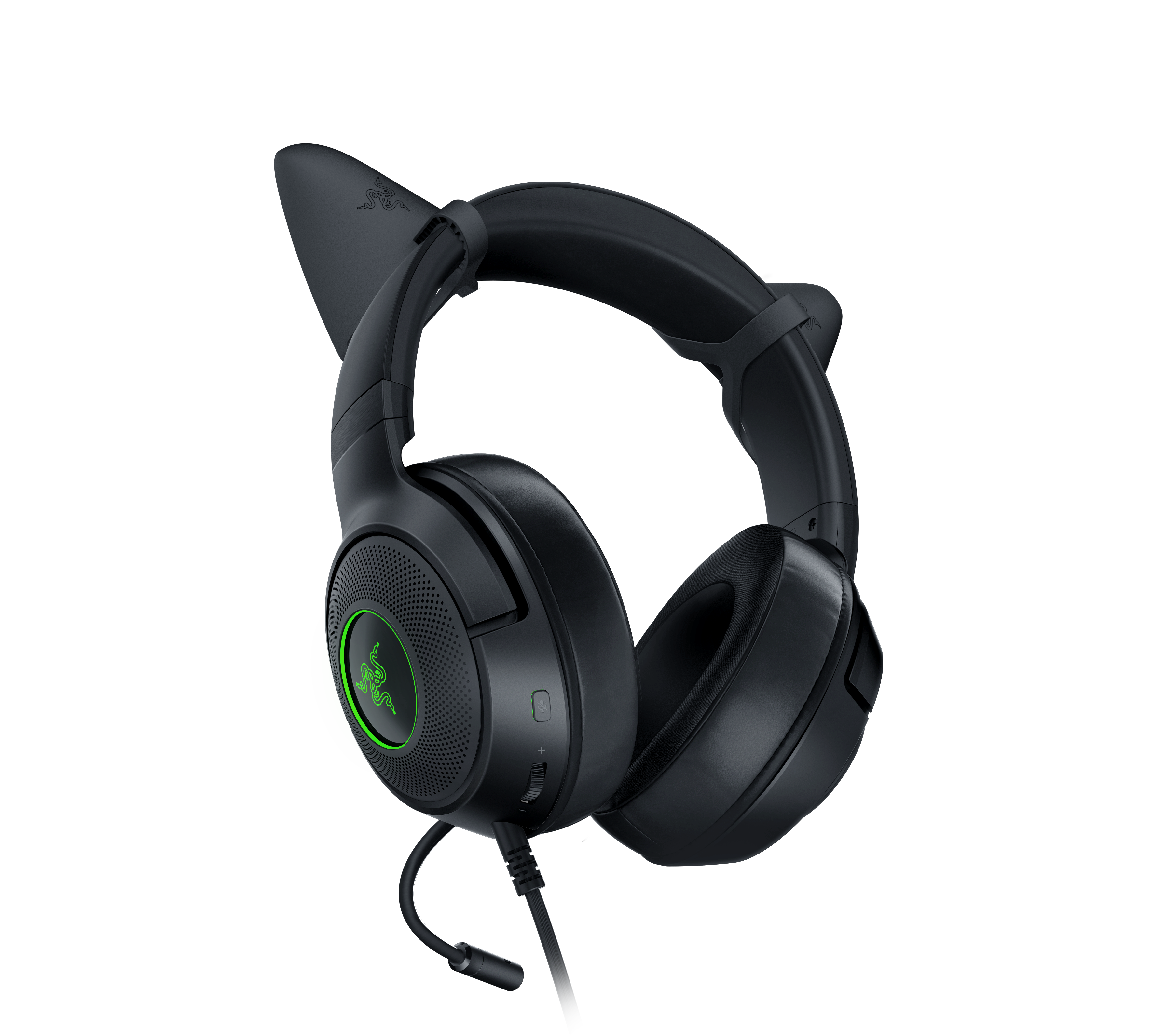 RAZER Kitty Ears V2 - Schwarz - Universal Fit Clip-on Kitty Ears für Headsets