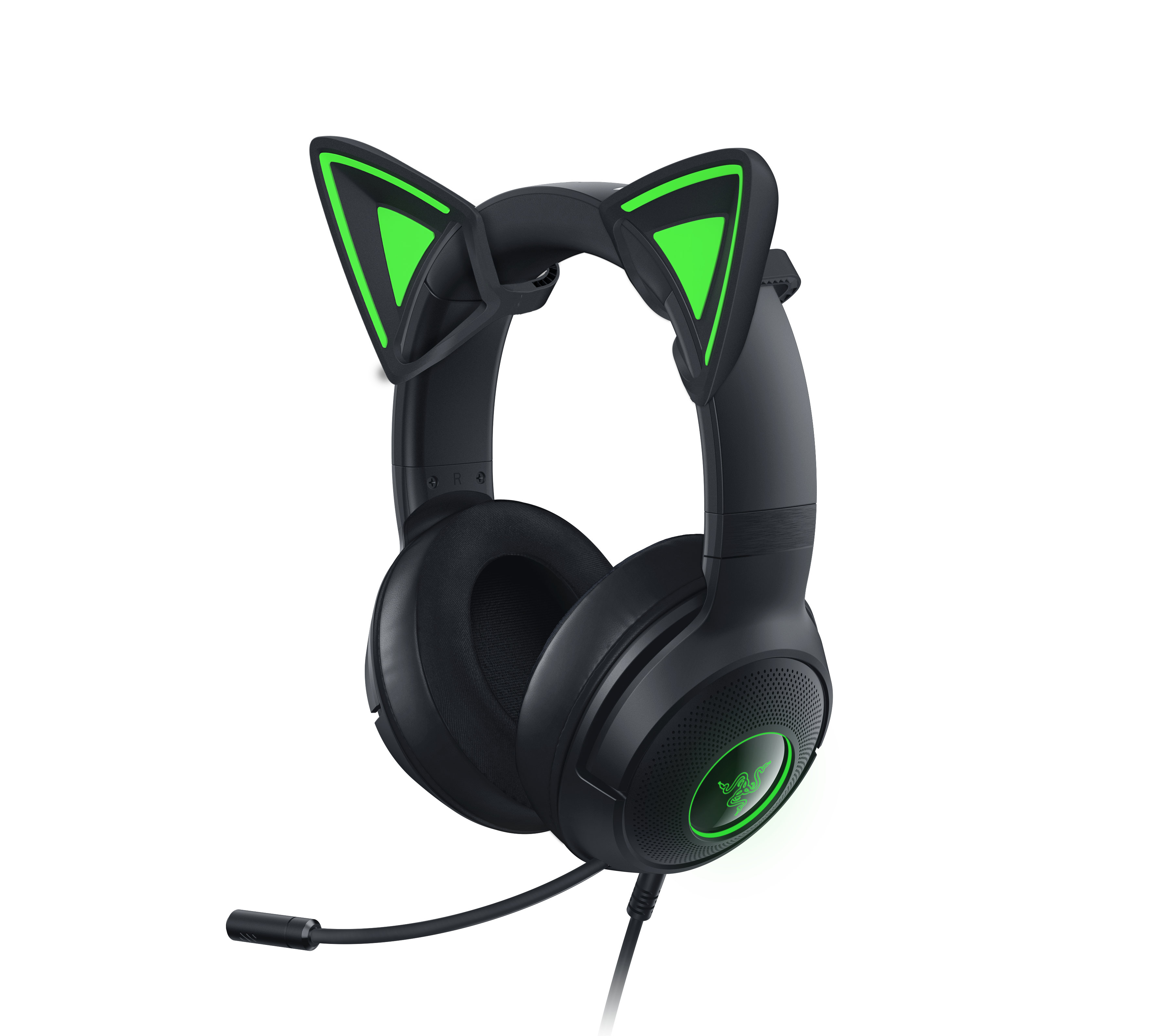 RAZER Kitty Ears V2 - Schwarz - Universal Fit Clip-on Kitty Ears für Headsets