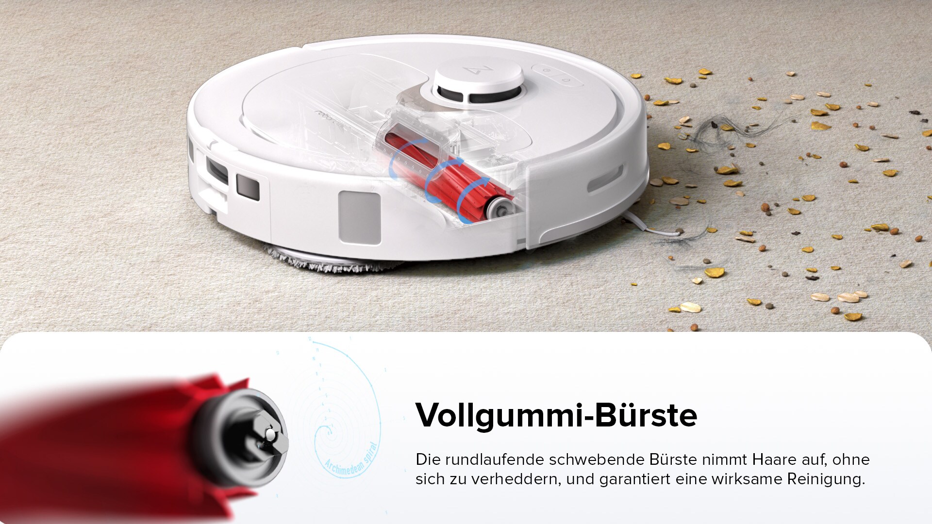 Roborock Q Revo Saug-/Wischroboter mit Absaugstation weiß