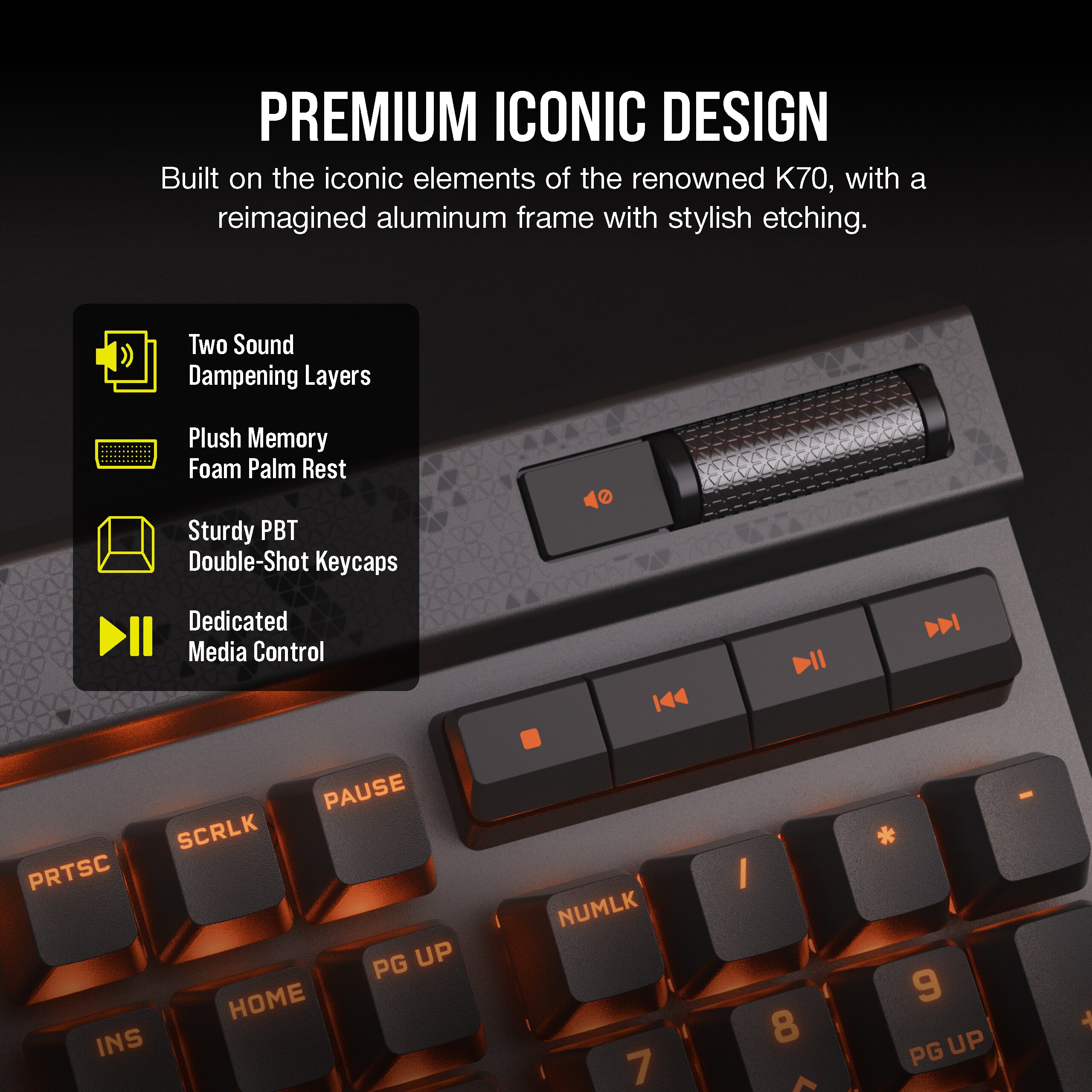 Corsair K70 MAX RGB magnetisch-mechanische Gaming-Tastatur + MGX 