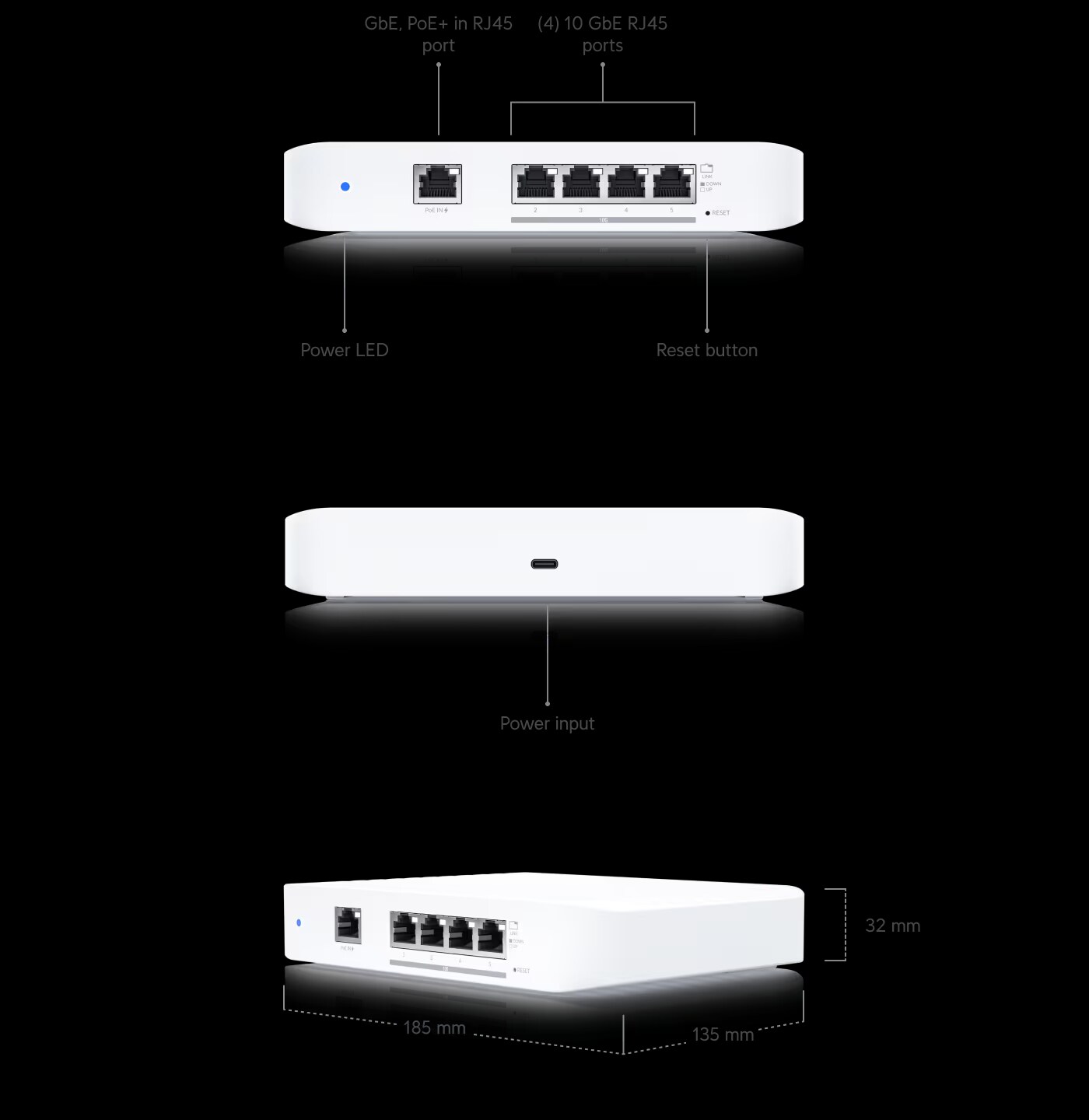 Ubiquiti UniFi Switch USW-FLEX - XG Switch managed (3er Pack)