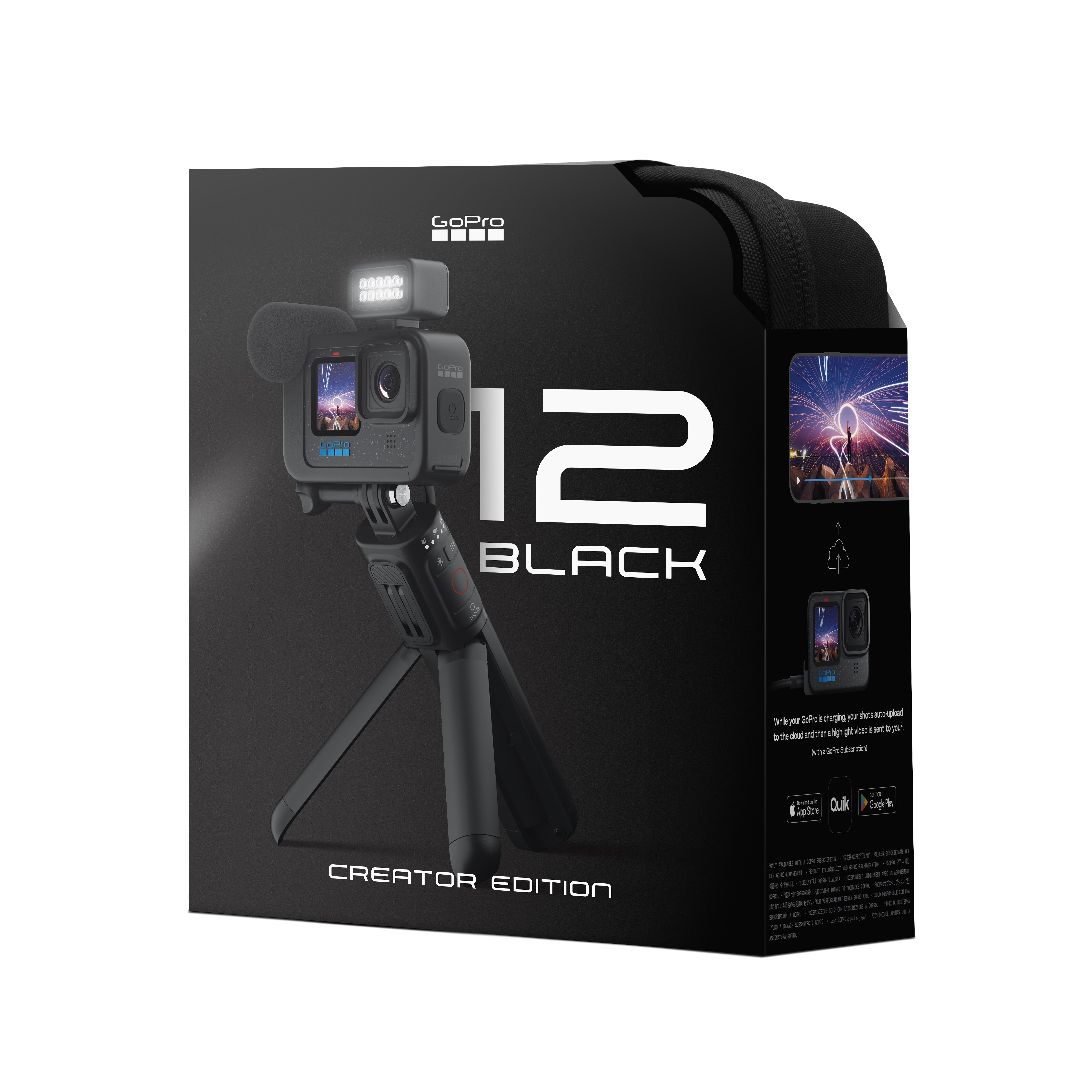 GoPro Hero 12 Black Creator Edition 5,3K60/4K120-Action Cam, Wasserdicht