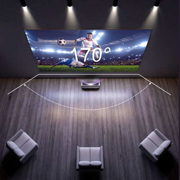 AWOL Vision Cinematic ALR Beamer Leinwand, 100" 223,4 x 126,5 x 2,5cm