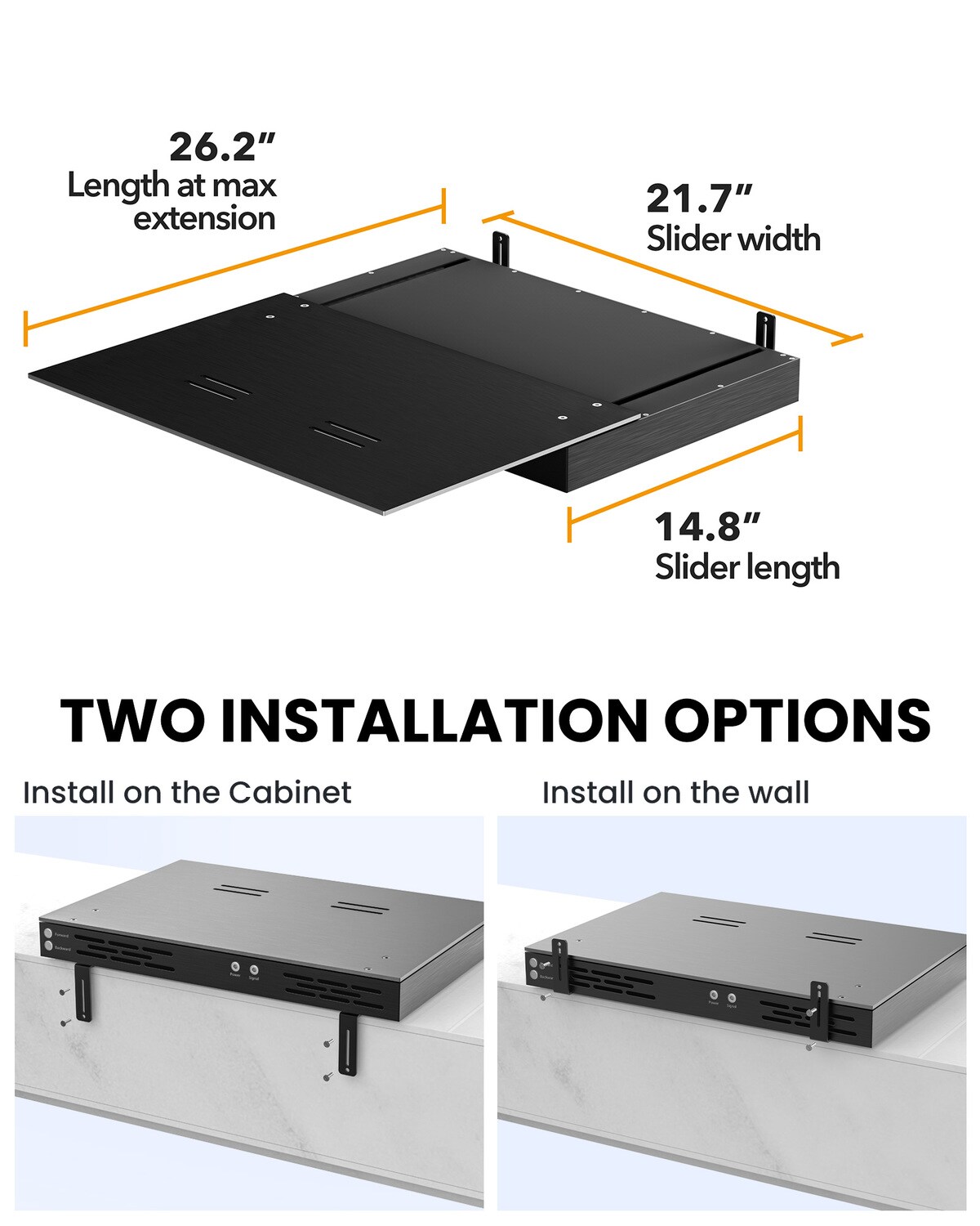 AWOL Vision Motorisierte Slider Tray 120"