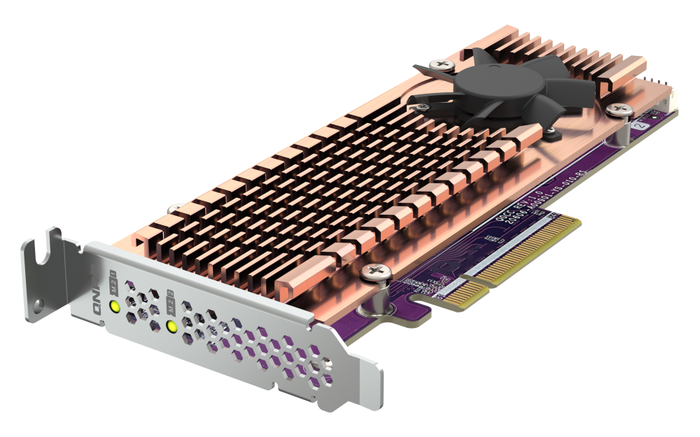 QNAP QM2 Card QM2-2P-384A PCIe 3.0 Erweiterungskarte für zwei M.2 NVMe SSDs