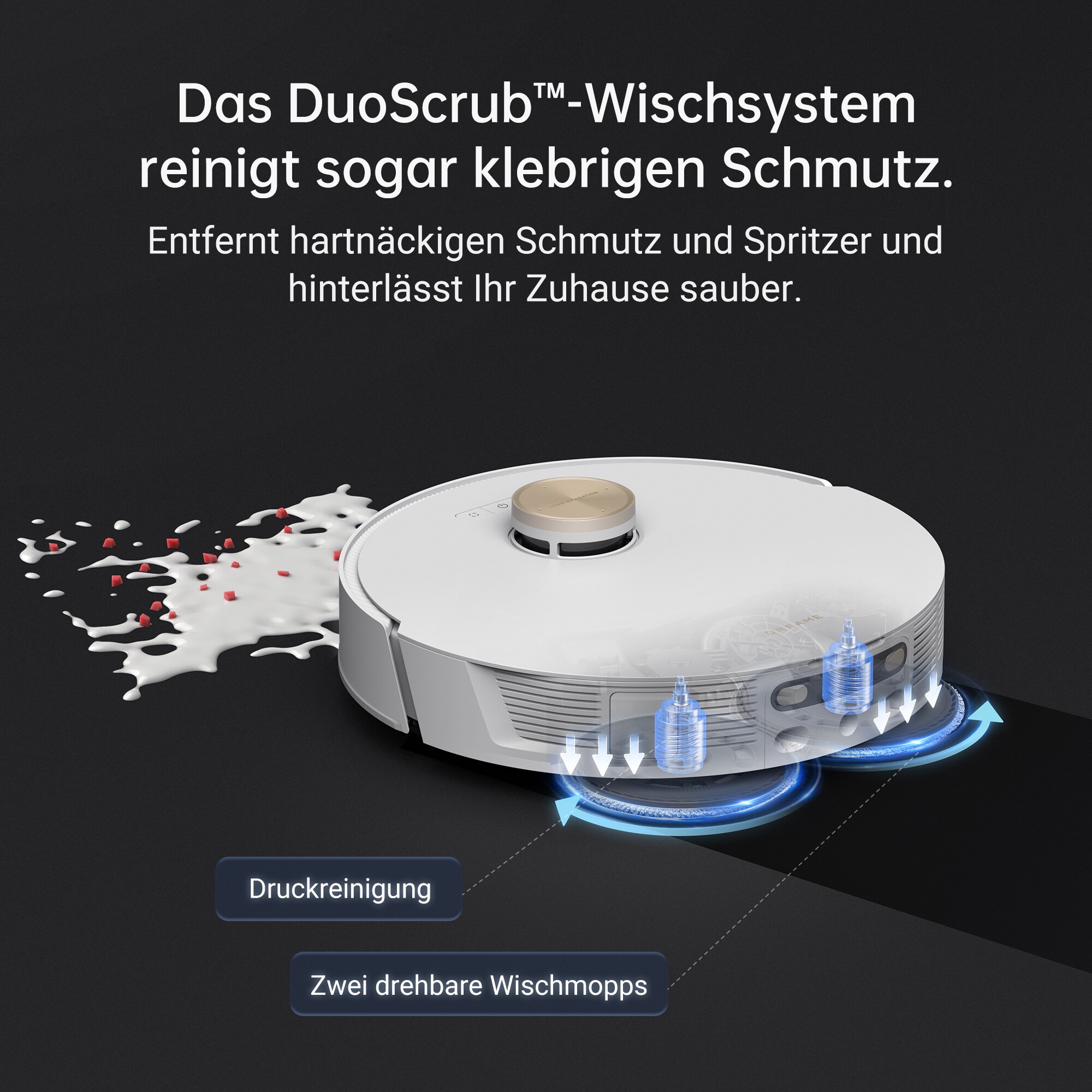 DreameBot L20 Ultra Complete Saug- und Wischroboter weiß, 7000Pa, MopExtend