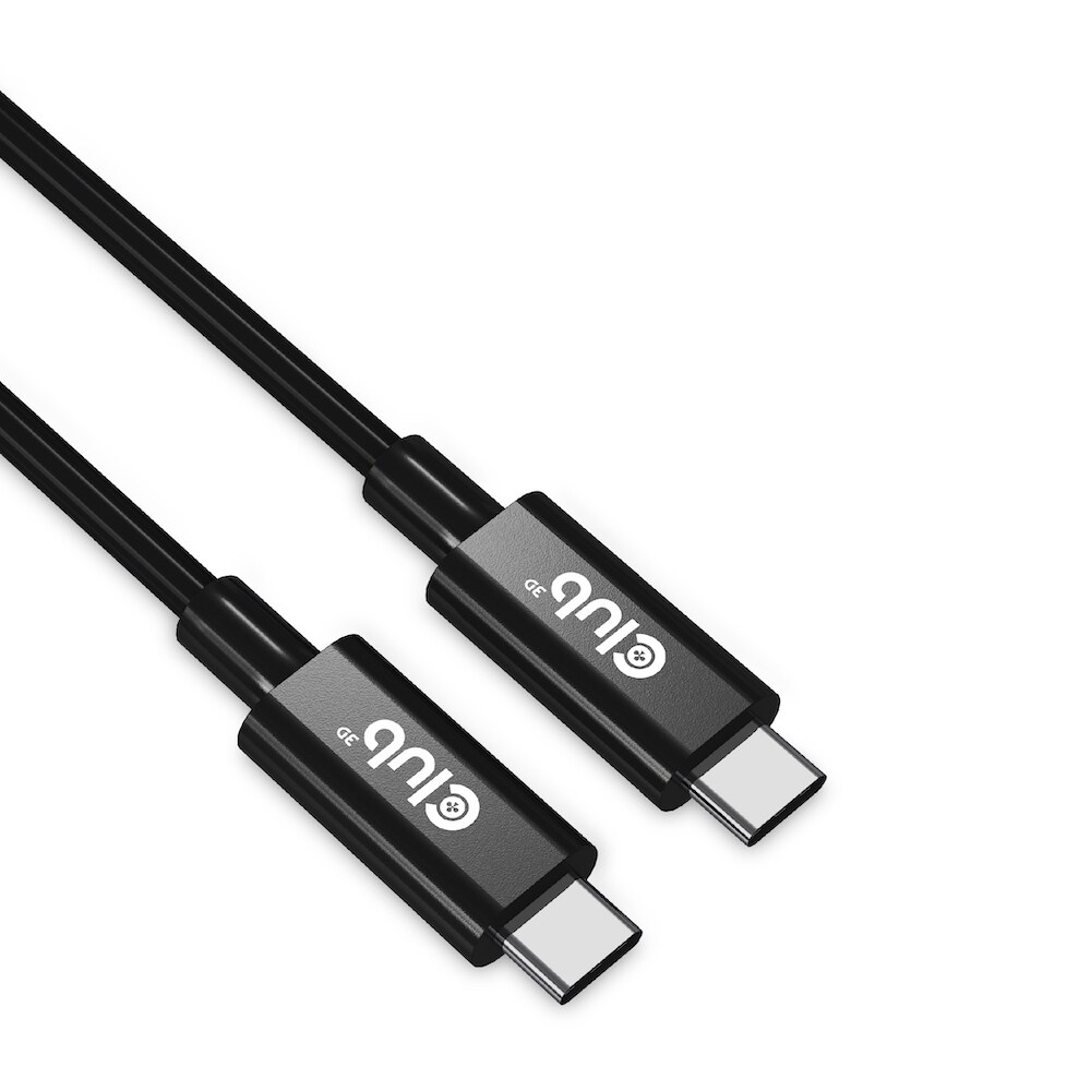 Club 3D USB 4 3x2 Typ-C Kabel USB 8K60Hz PD 240W St./St. 2m schwarz