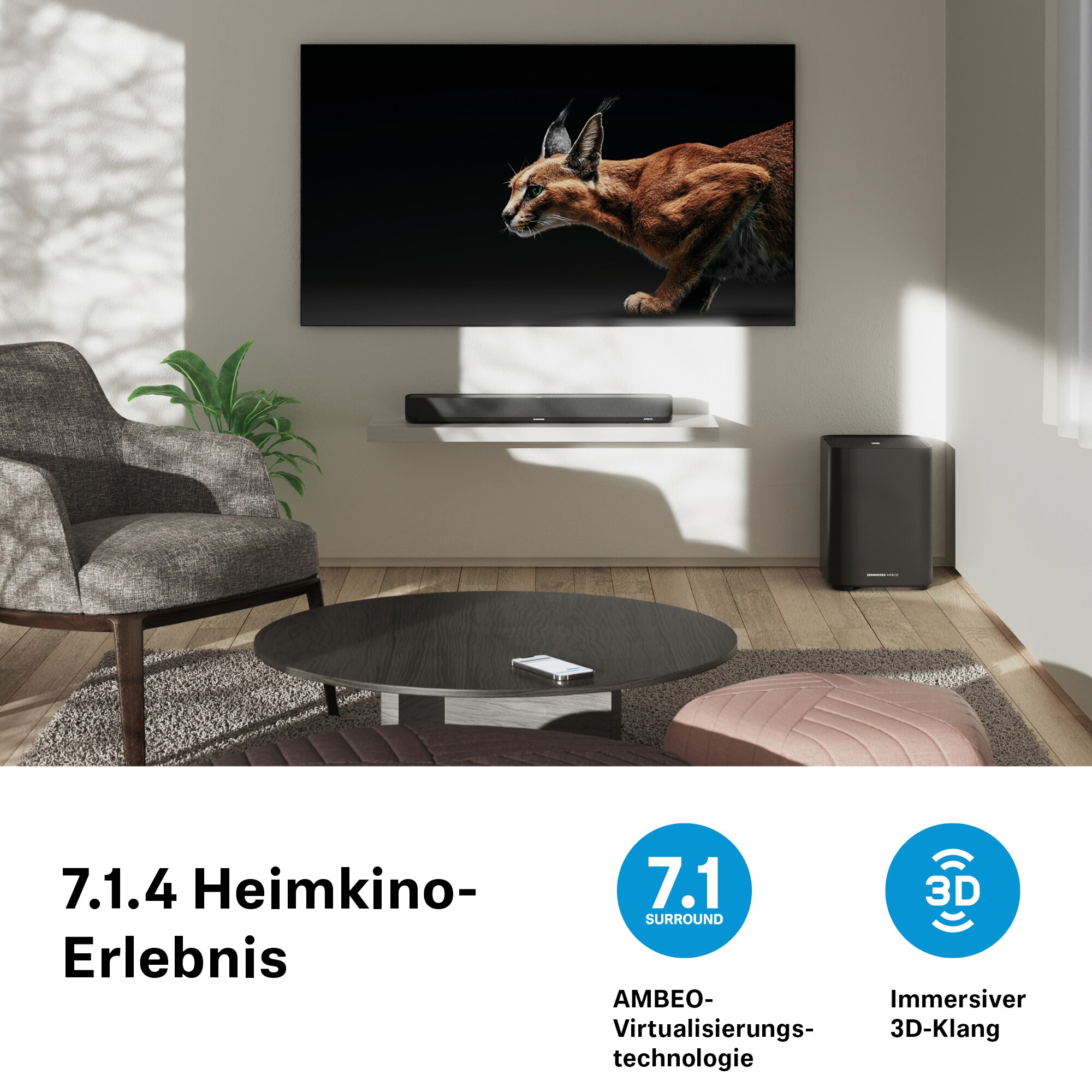 Sennheiser AMBEO Soundbar | Mini, schwarz